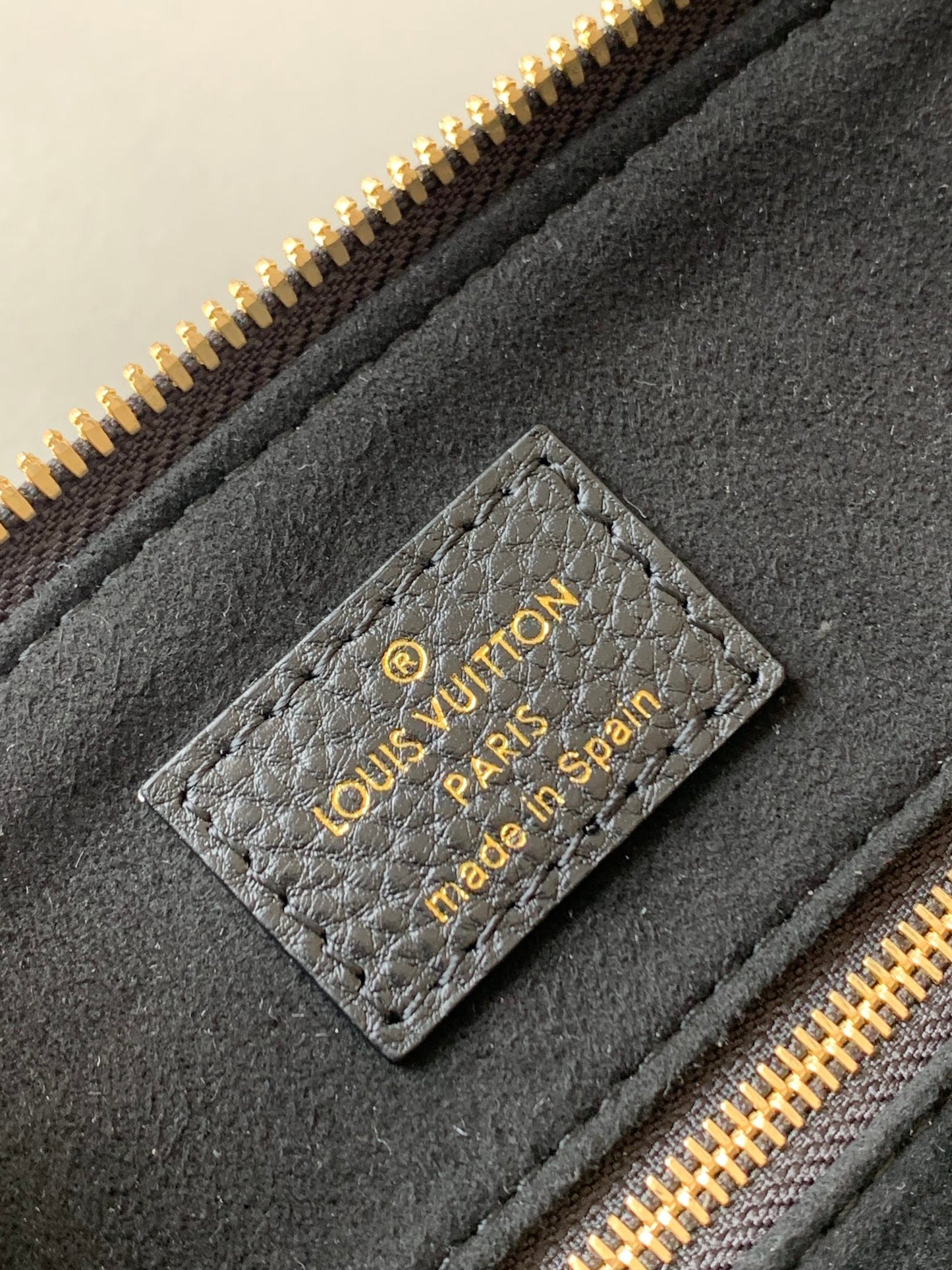 Louis Vuitton Black and Beige Monogram Leather Top Handle Crossbody Bag