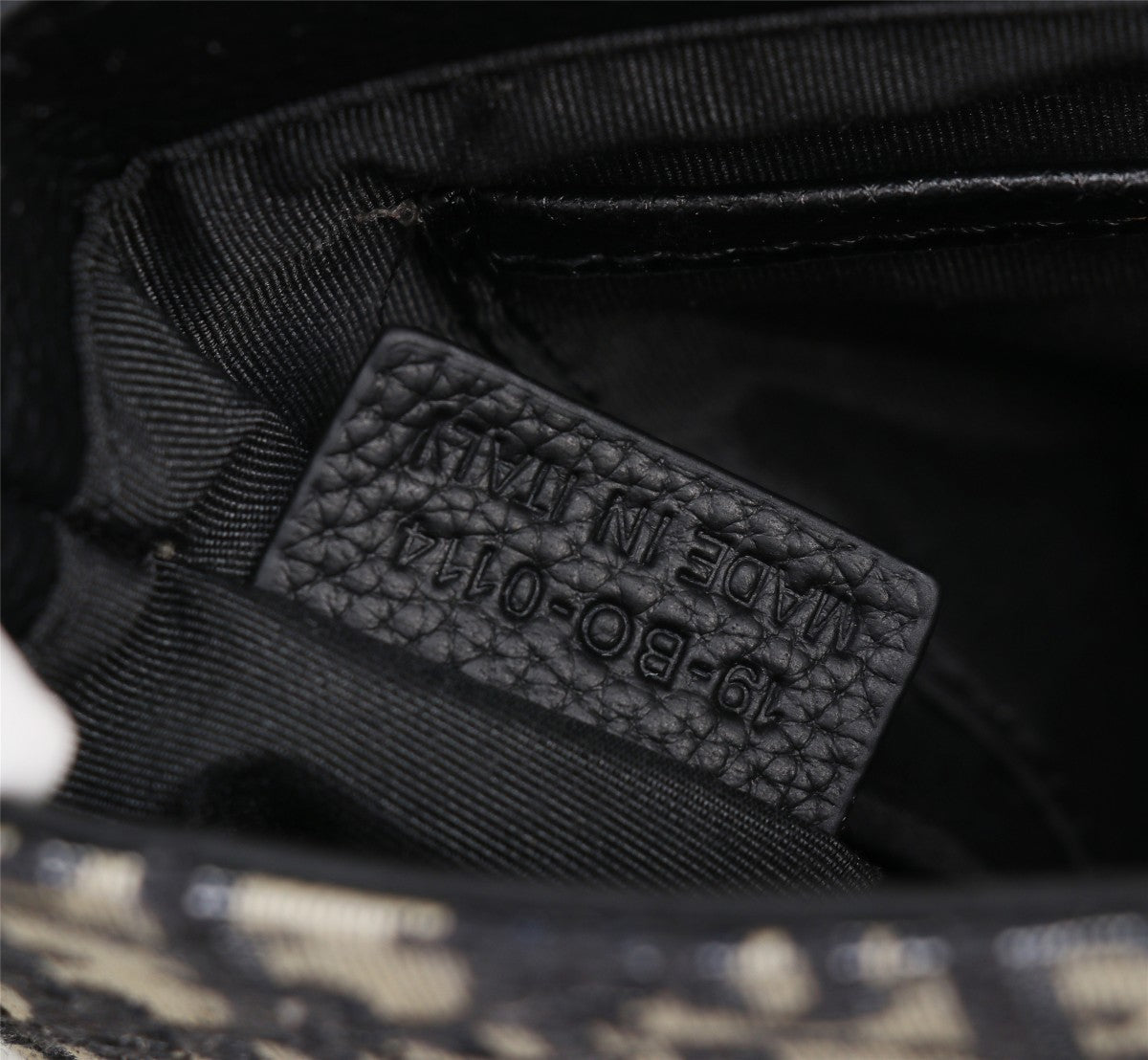 Dior Vintage Monogram Canvas Crossbody Messenger Bag with Black Leather Flap