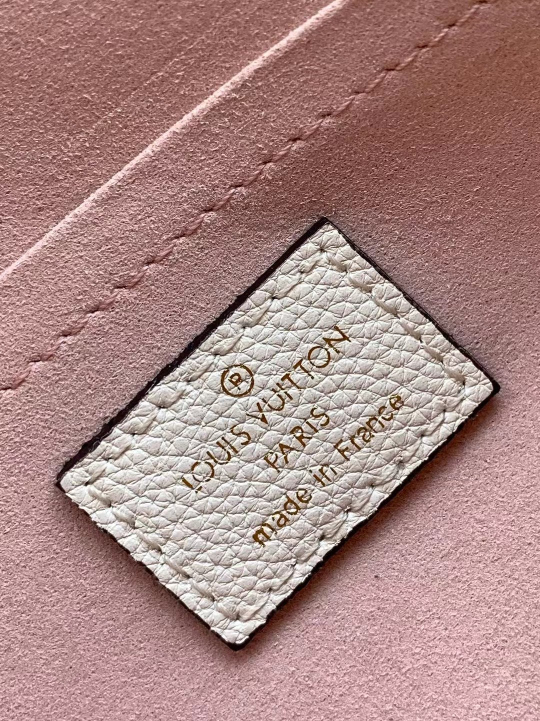 Louis Vuitton Two-Tone Cream and Pink Leather Envelope Crossbody Bag with Gold Chain