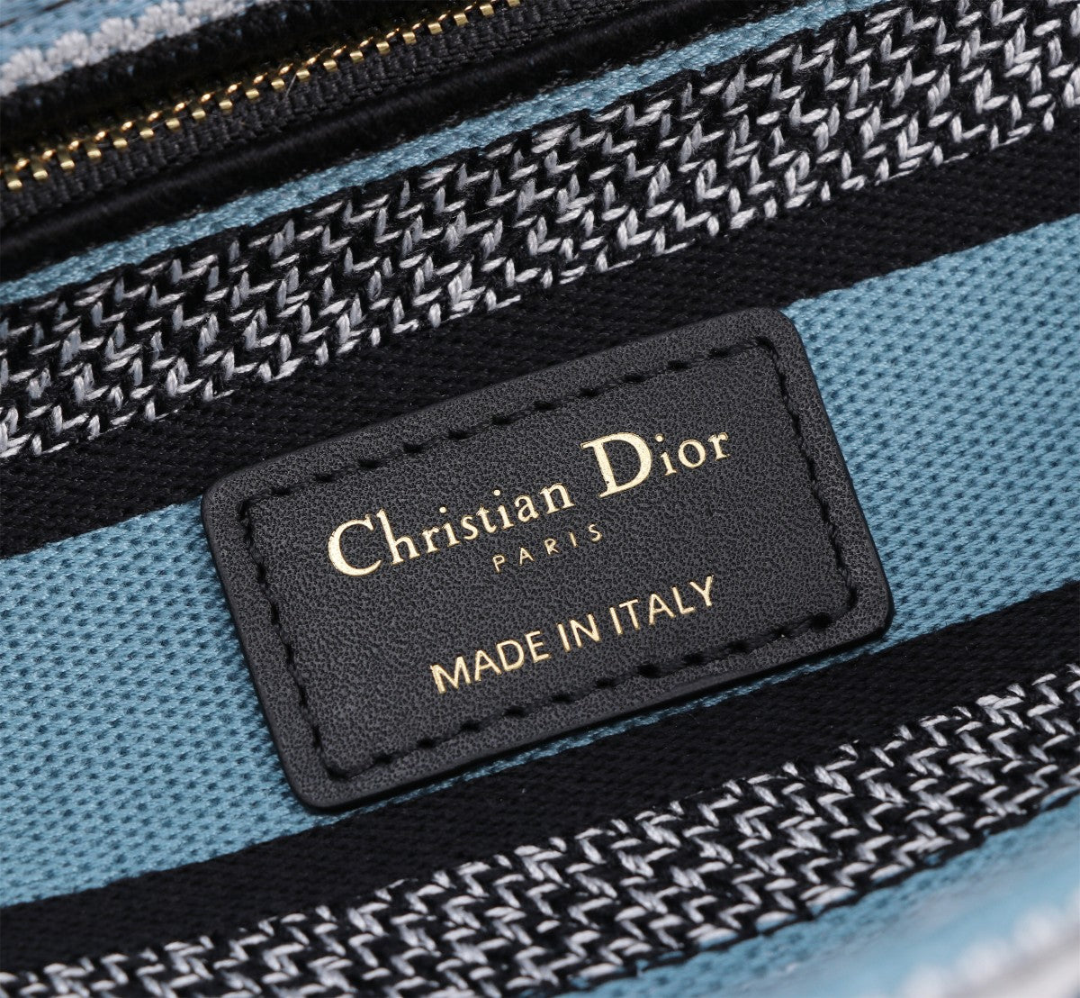 Christian Dior Lady D-Lite Bag - Blue Multi Butterfly Embroidery