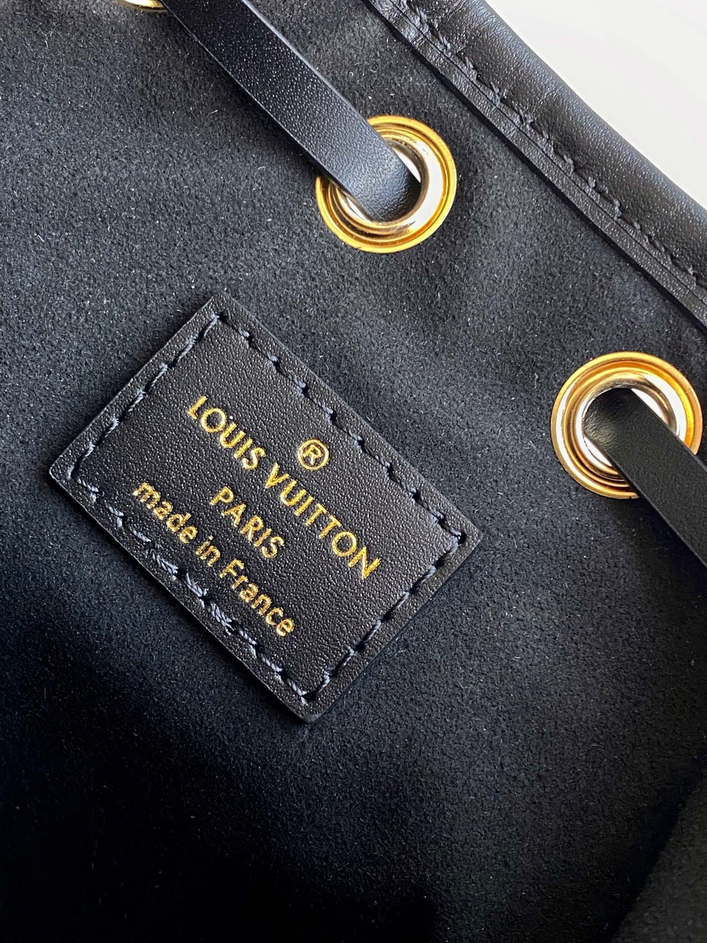 Louis Vuitton Monogram Canvas Duffle Bag with Black Leather Trim