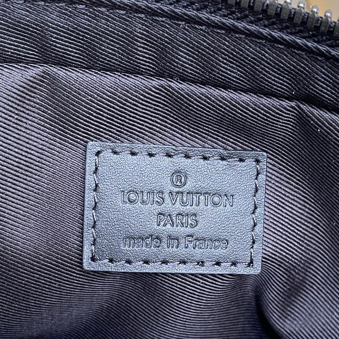 Louis Vuitton Men's Black and Grey Monogram 3-in-1 Crossbody Messenger Bag