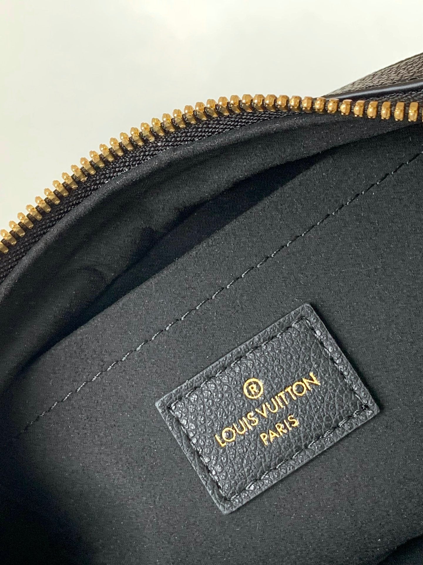 Louis Vuitton Black Embossed Leather Crescent Shoulder Bag and Crossbody