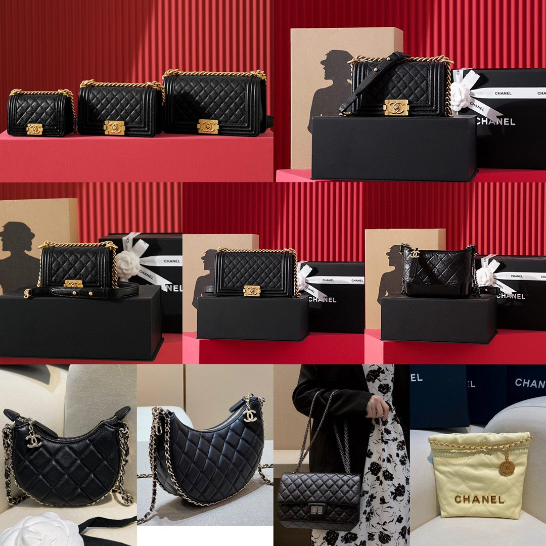Chanel Classic Quilted Leather Handbags - Black Luxury Shoulder Bags Collection