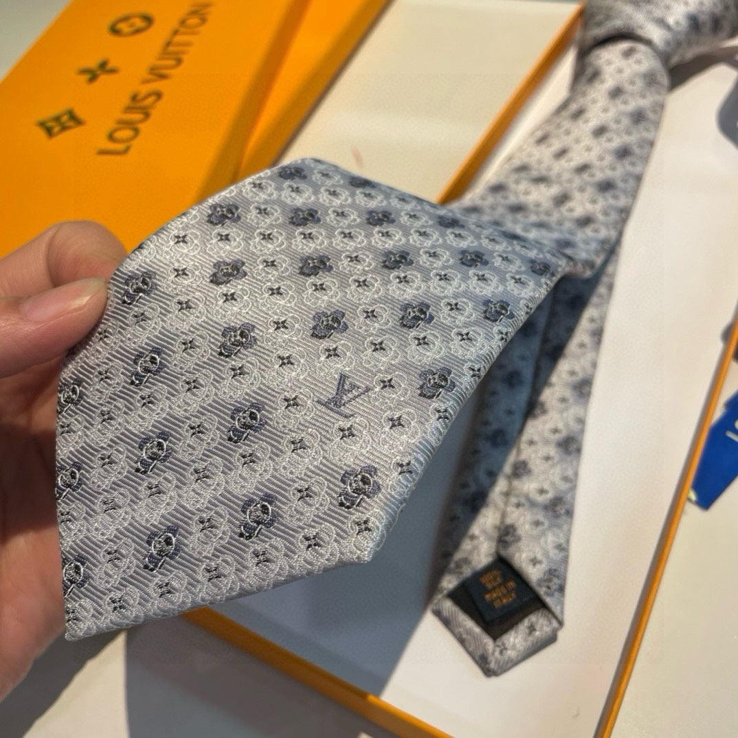 Louis Vuitton Monogram Men's Silk Tie Collection - Luxury Designer Silk Neckties in Assorted Colors