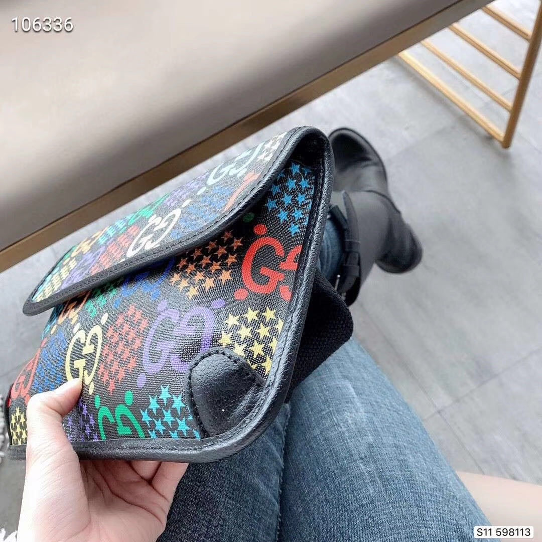 Gucci Psychedelic GG Supreme Belt Bag - Multi-Color Monogram Waist Bag