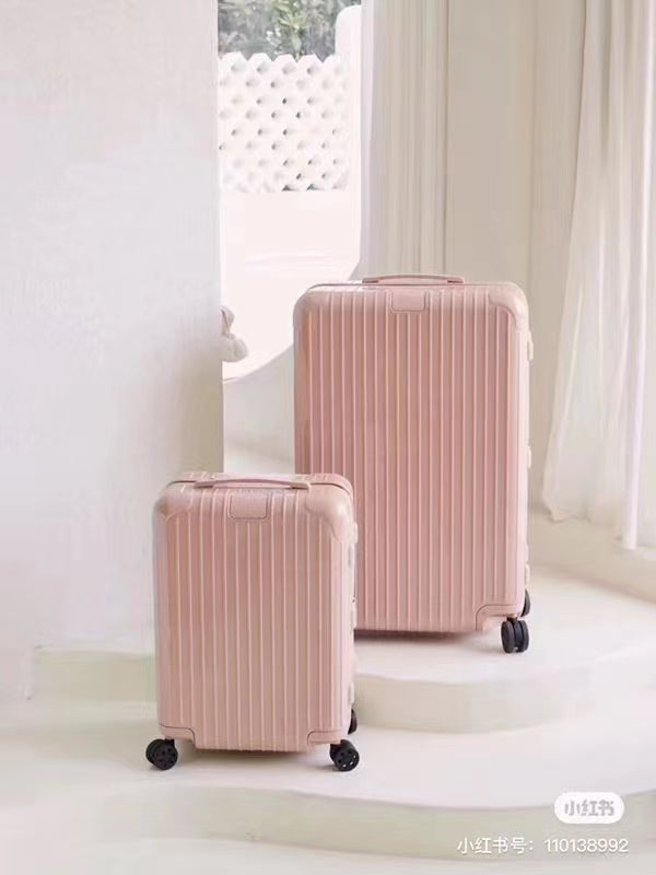 Blush Pink Hardshell Carry-On Suitcase with Spinner Wheels