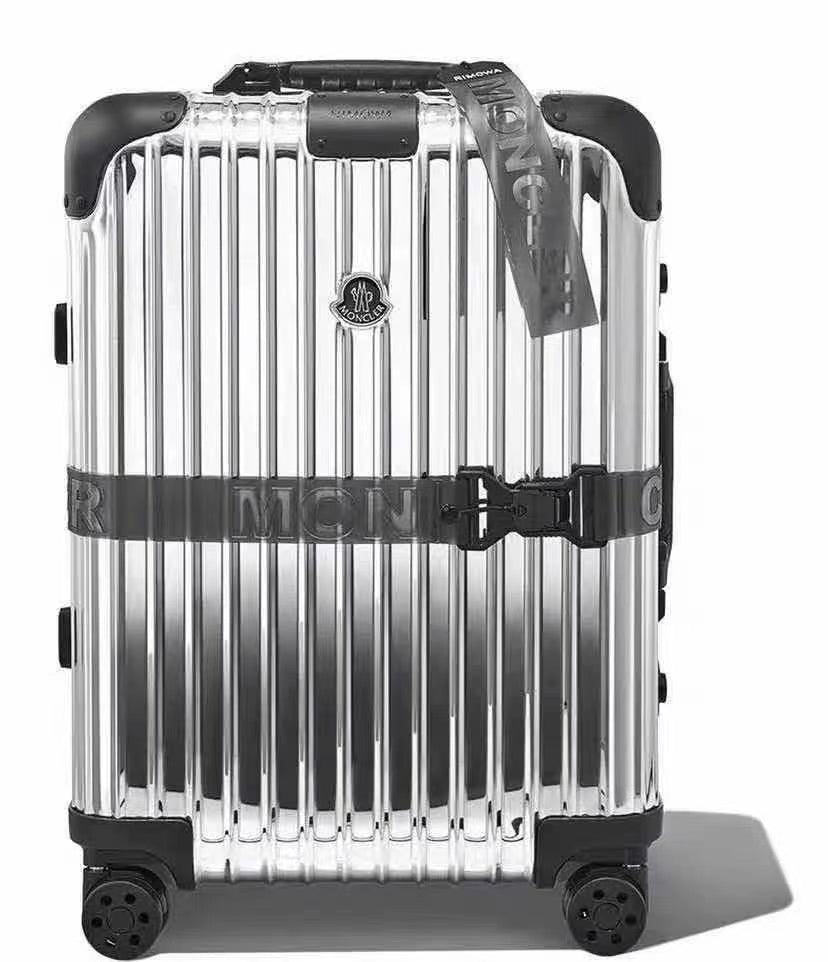 Reflective Silver Aluminum Hardside Carry-On Luggage