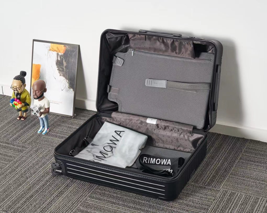 Modern Black Hardshell Spinner Luggage Set - 3-Piece Travel Suitcase Set