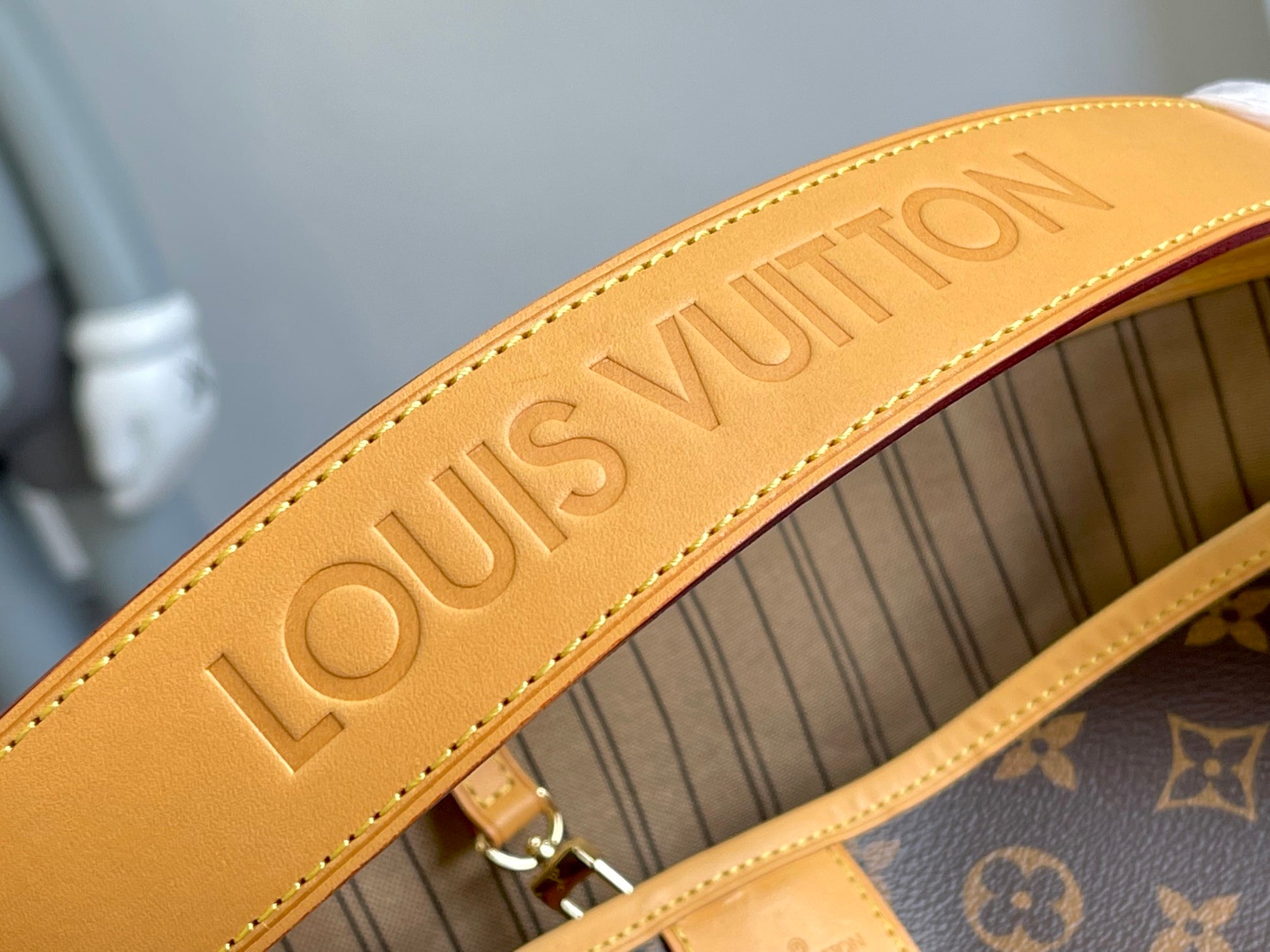 Louis Vuitton Classic Brown Monogram Hobo Shoulder Bag with Matching Pouch Set