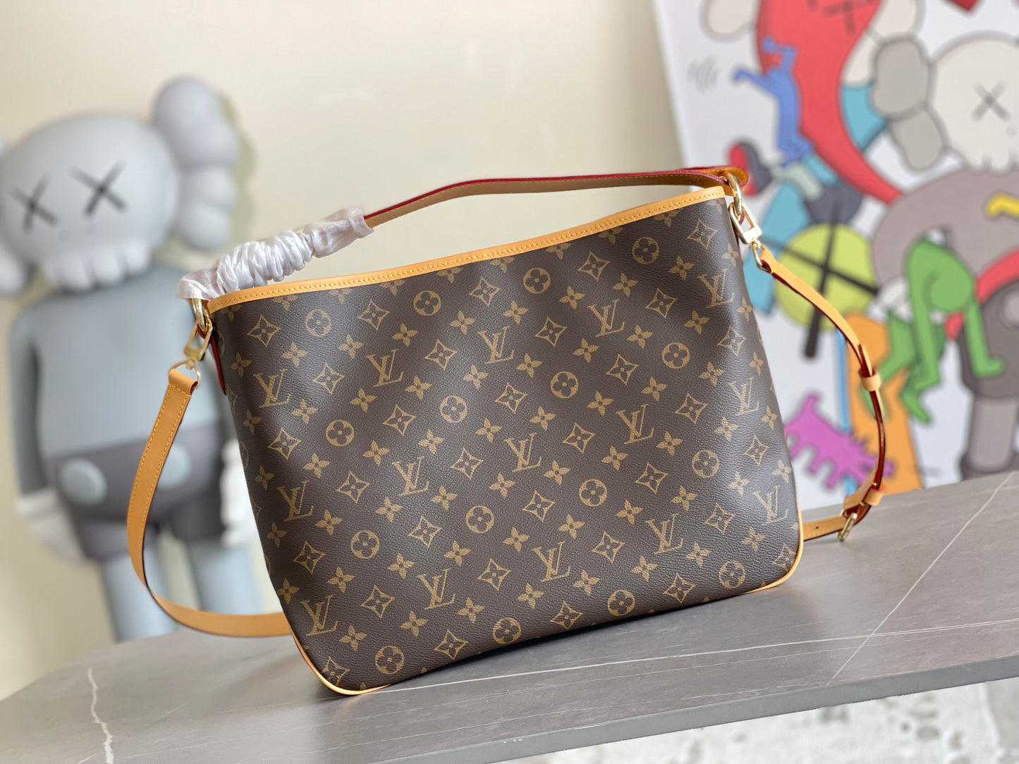 Louis Vuitton Classic Brown Monogram Canvas Shoulder Bag and Pouch Set