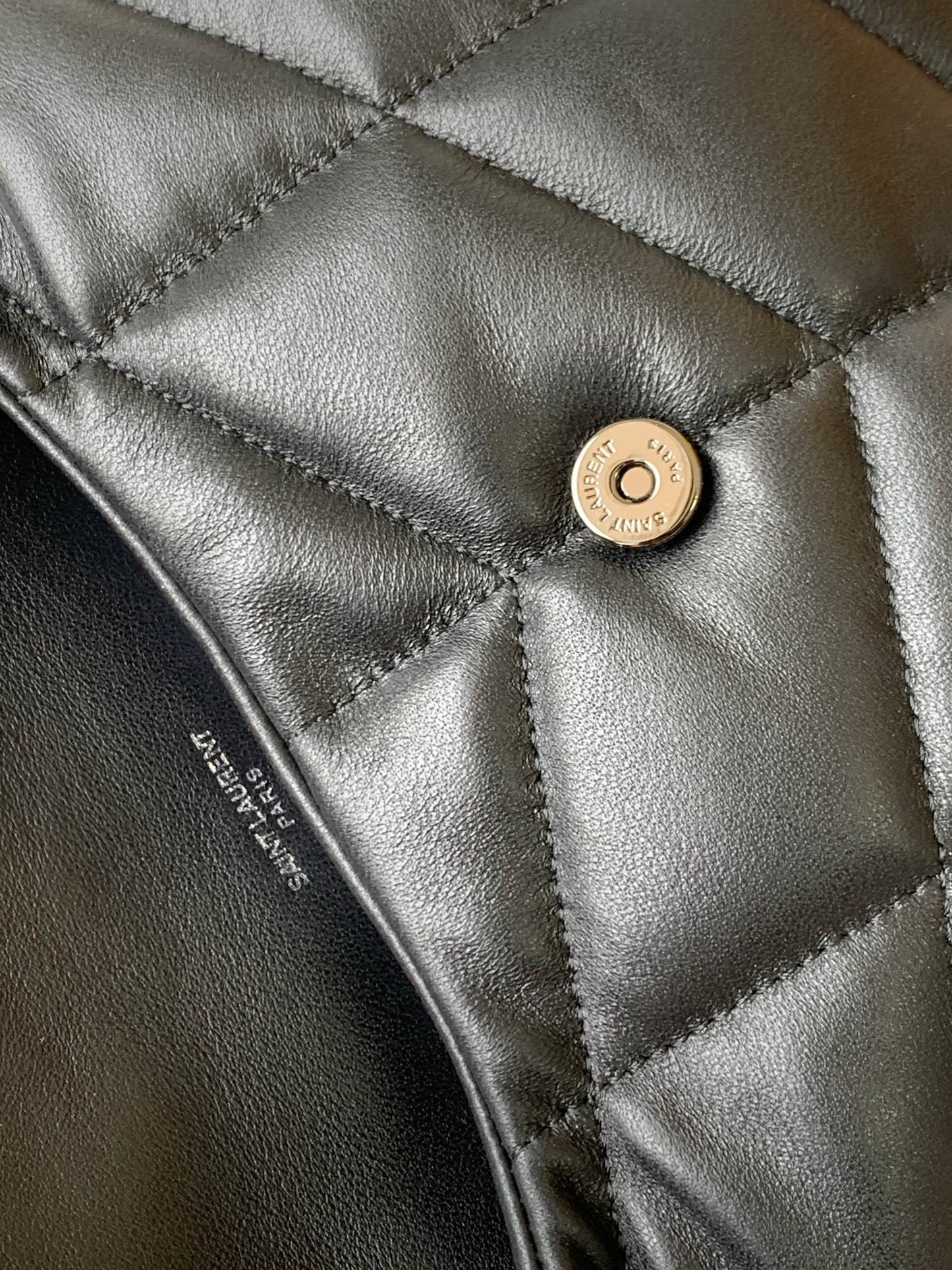 Saint Laurent Loulou Puffer Small in Quilted Lambskin - Black