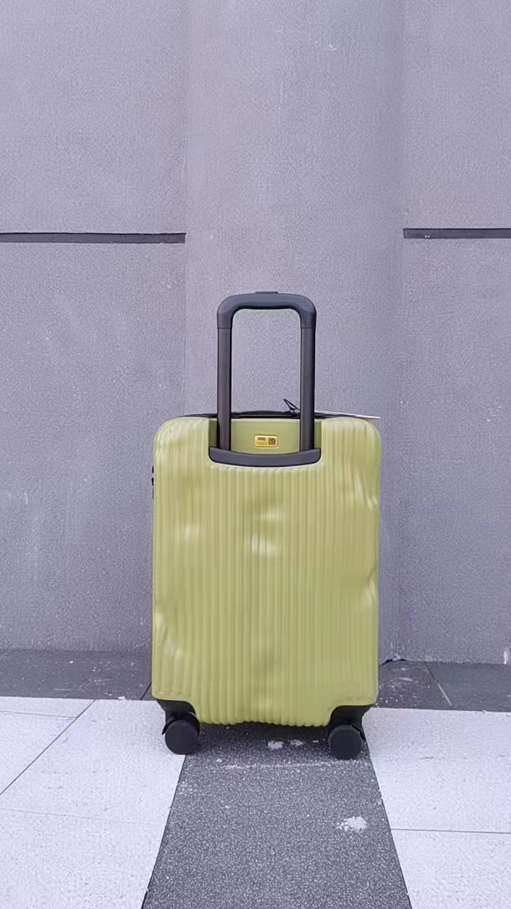 Vibrant Textured Spinner Luggage Hardshell Travel Trolley Bag