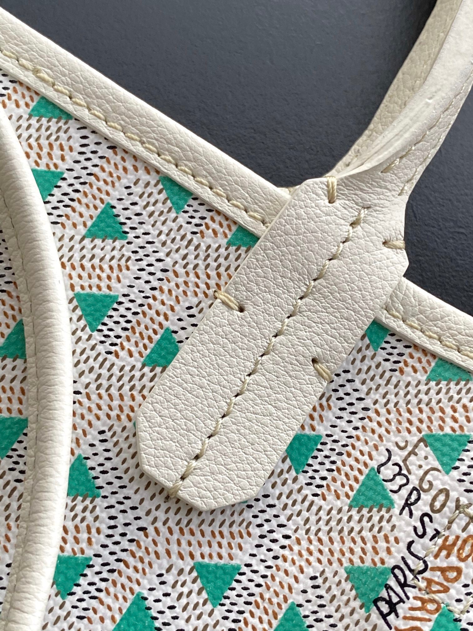 Gogy Cute Mini Green Polka Dot Crossbody Tote Bag with Handles