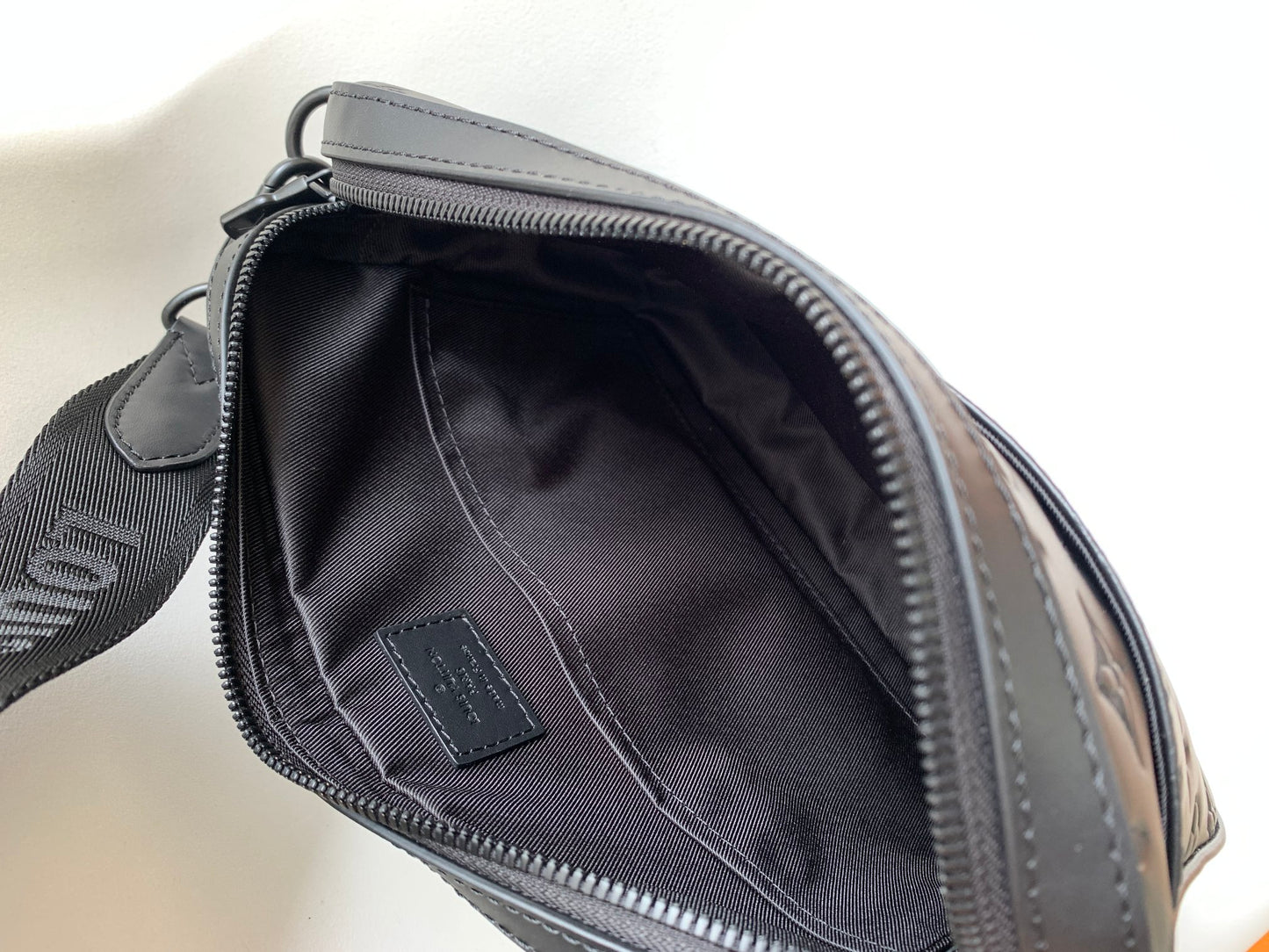 Louis Vuitton Duo Messenger Bag - Monogram Shadow Leather - Black