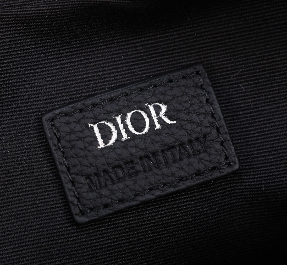 Dior Black Monogram Jacquard Messenger Bag with Saddle Flap and Strap Pouch