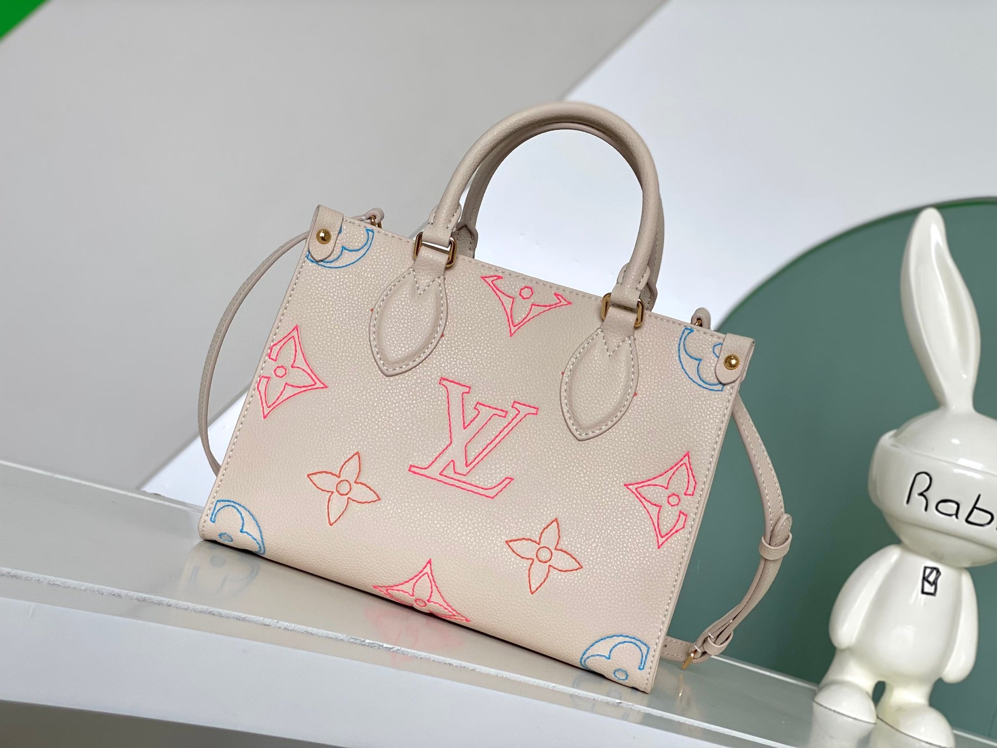 Louis Vuitton Onthego PM Monogram Empreinte Leather Tote Bag - Pastel