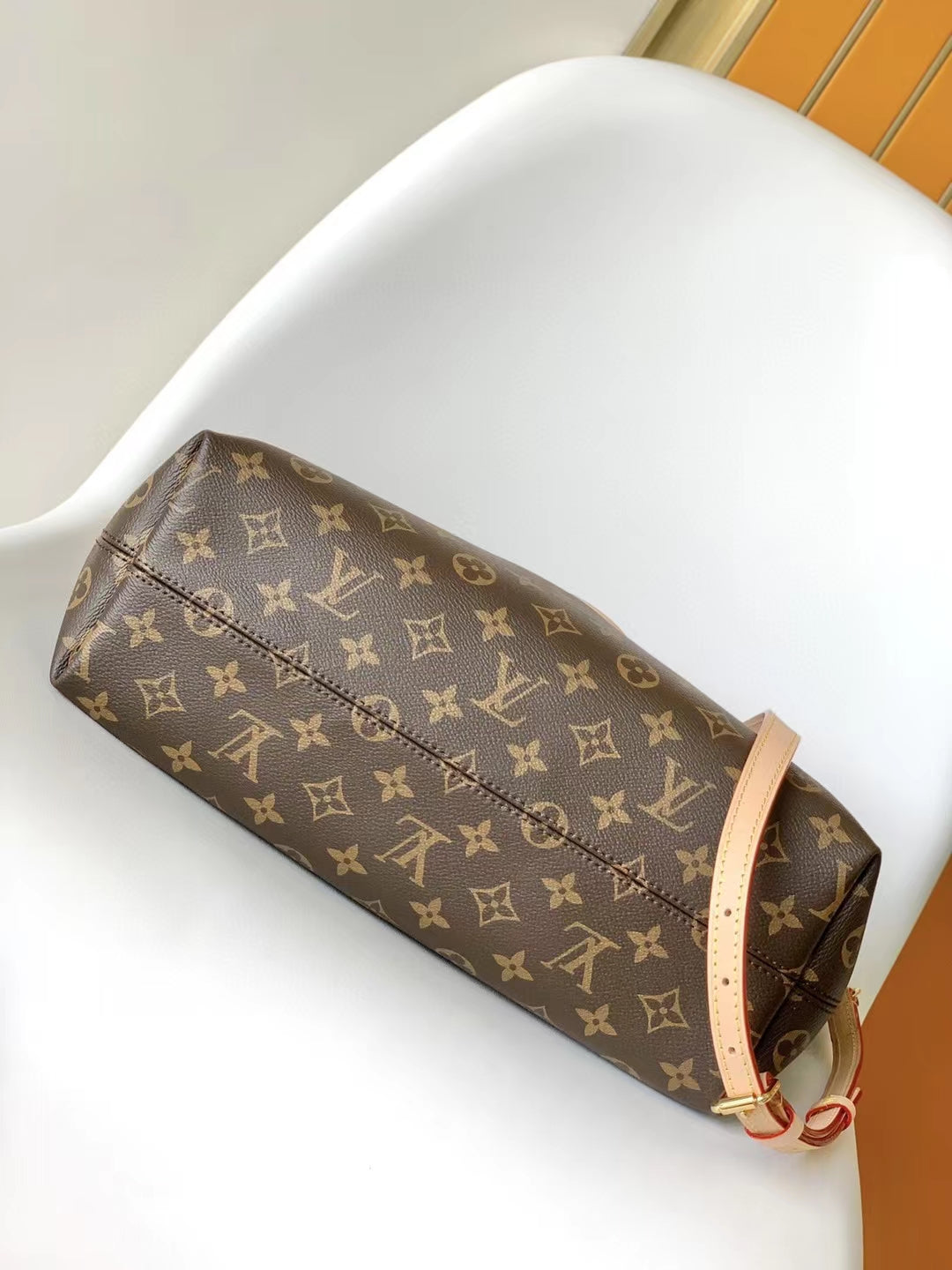 Louis Vuitton Brown Monogram Print Canvas Top Handle Satchel Bag with Shoulder Strap