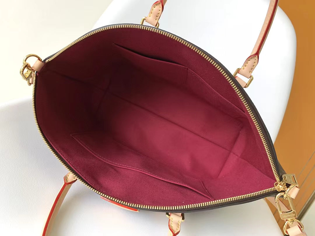 Louis Vuitton Brown Monogram Print Canvas Top Handle Satchel Bag with Shoulder Strap