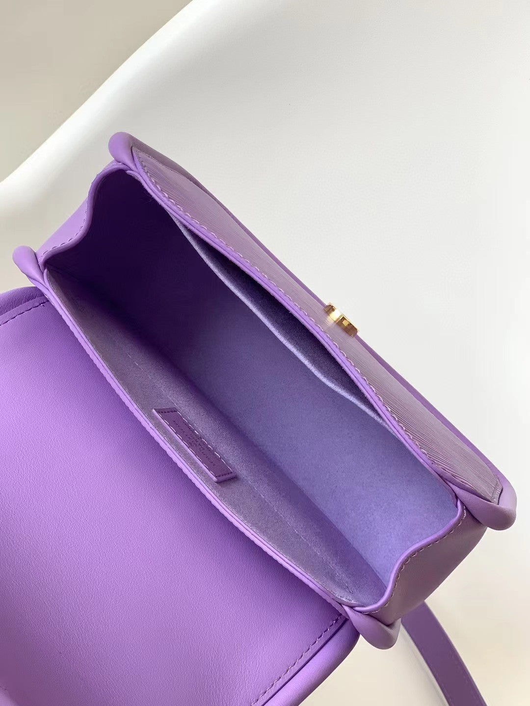 Louis Vuitton Elegant Purple Textured Leather Mini Top Handle Crossbody Bag