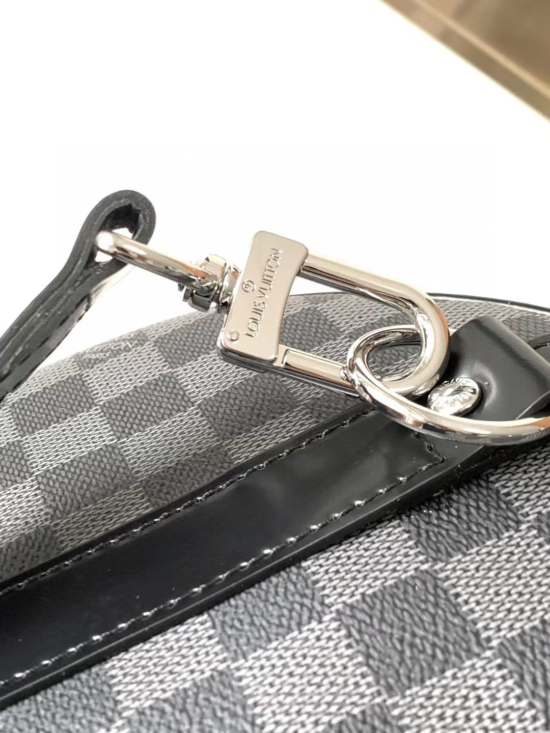 Luxury Checkered Duffel Bag - Black and Grey Travel Weekender Bag