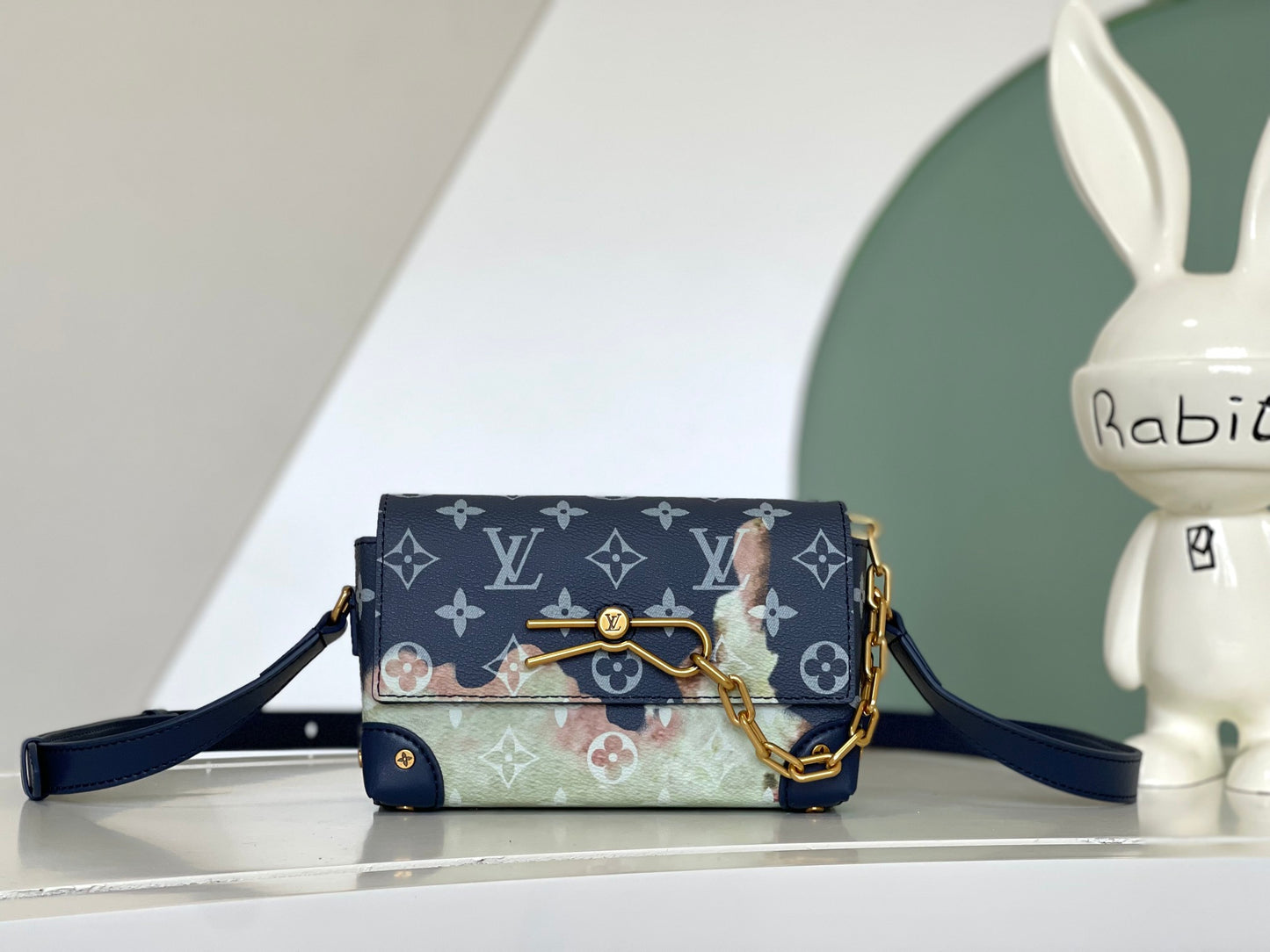 Louis Vuitton Monogram Bleached Denim Mini Soft Trunk Bag