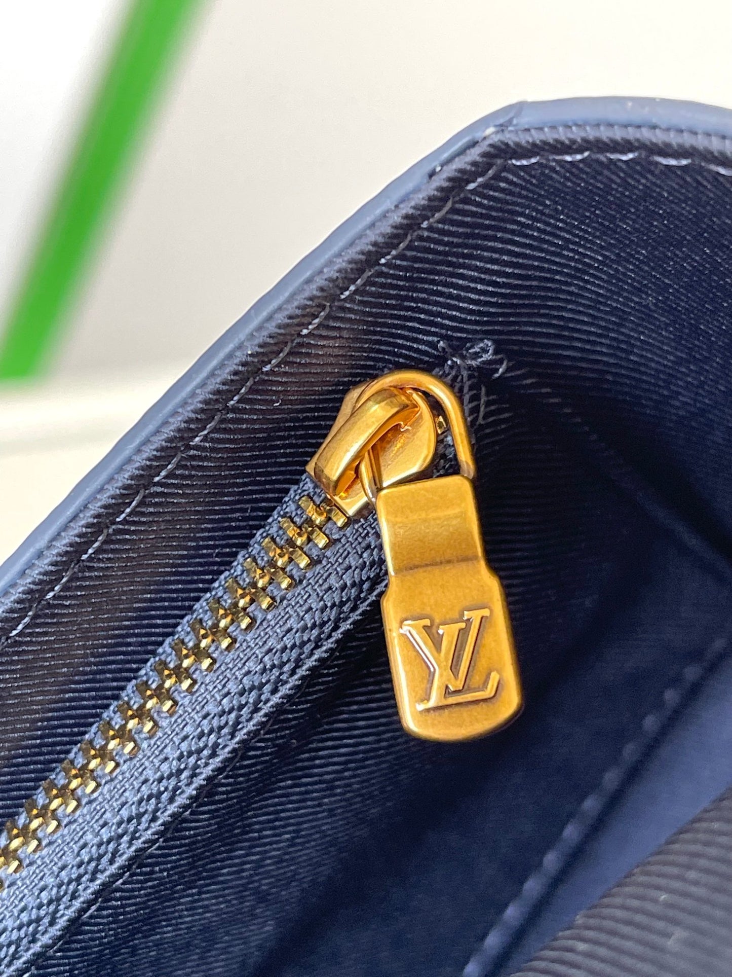 Louis Vuitton Navy Blue Monogram Flap Shoulder Bag with Watercolor Floral Print