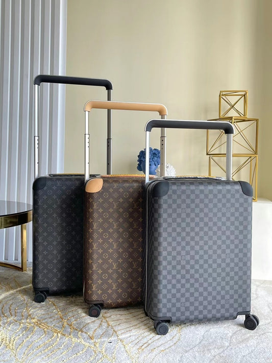 Luxury Checkered and Monogram Rolling Spinner Luggage Suitcases