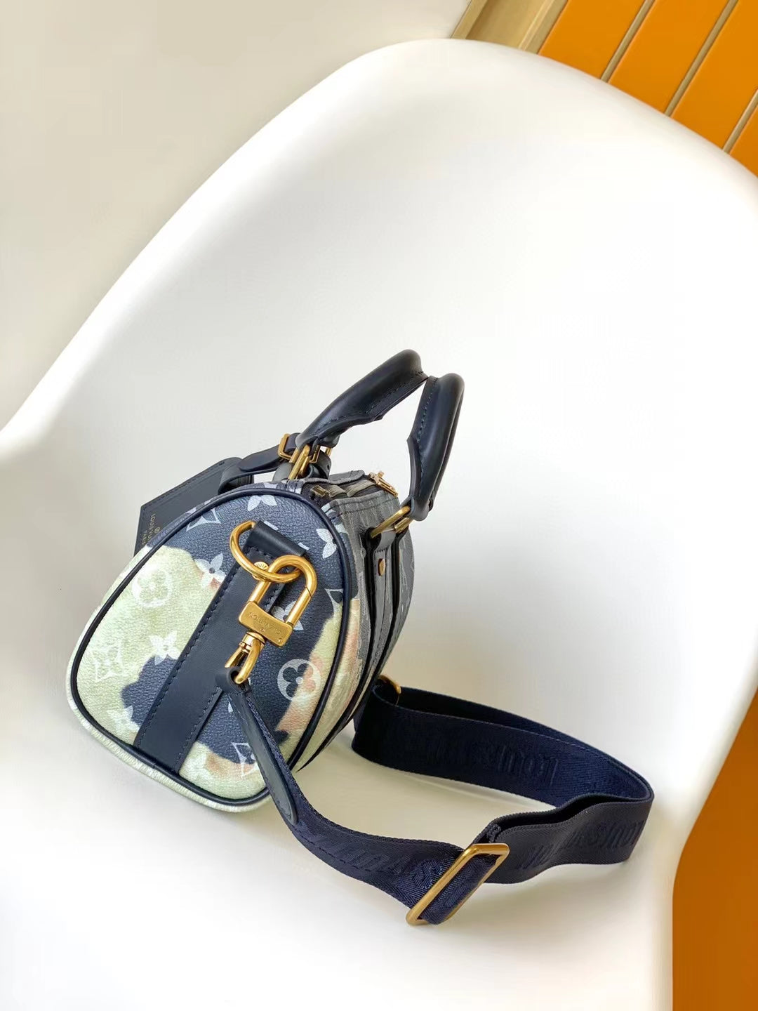 Louis Vuitton Keepall XS Watercolor Monogram Handbag - Blue/Green