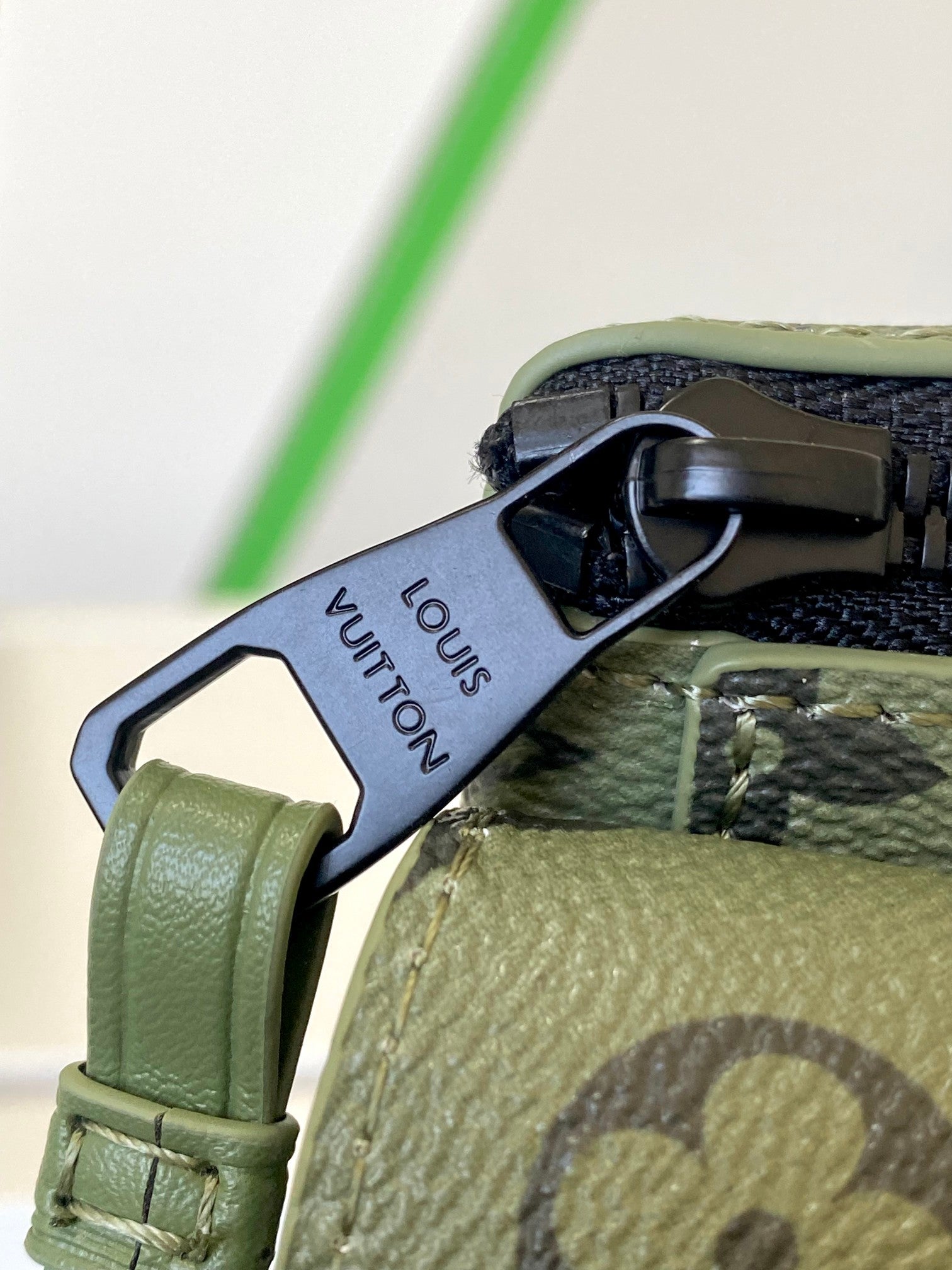Louis Vuitton Monogram Khaki Green Mini Bumbag