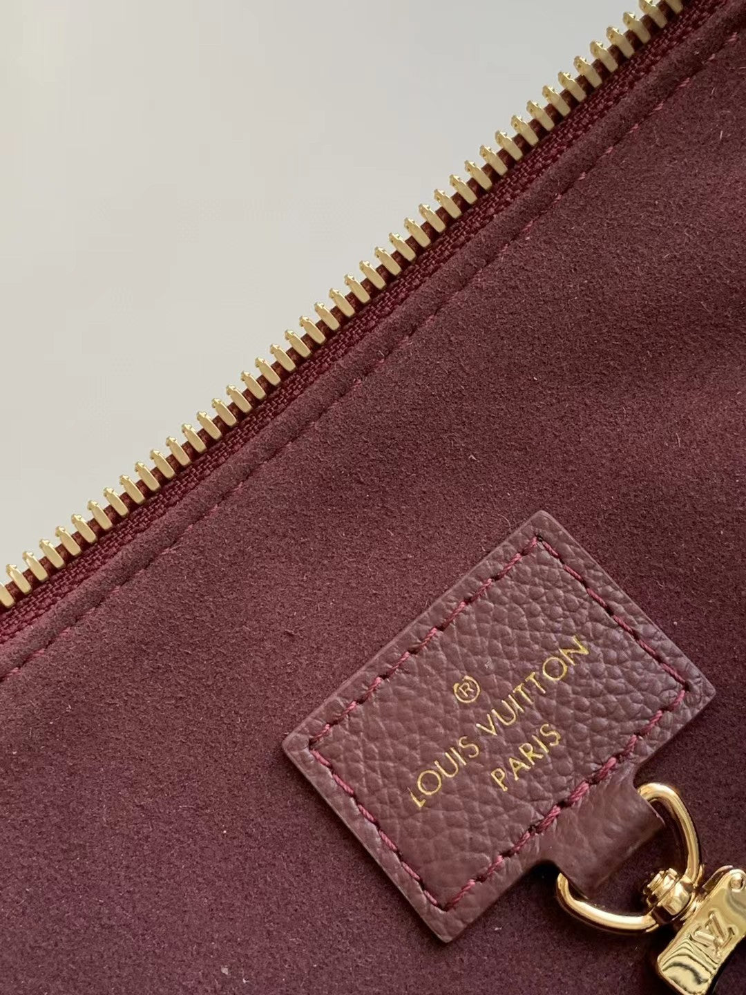 Louis Vuitton Monogram Empreinte Leather Hobo Shoulder Bag - Burgundy
