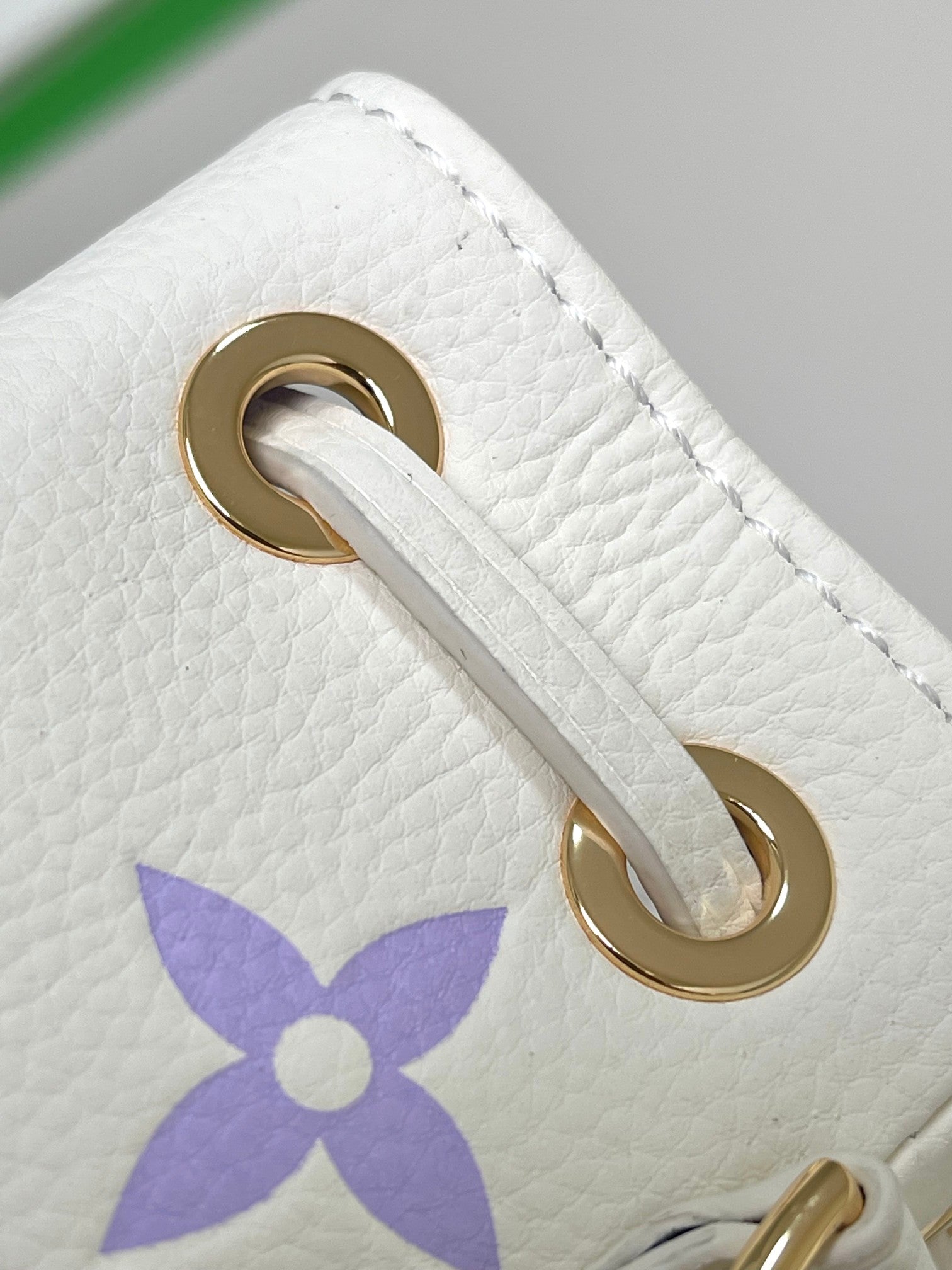 Louis Vuitton Elegant Purple Monogram Mini Drawstring Bucket Bag with Chain