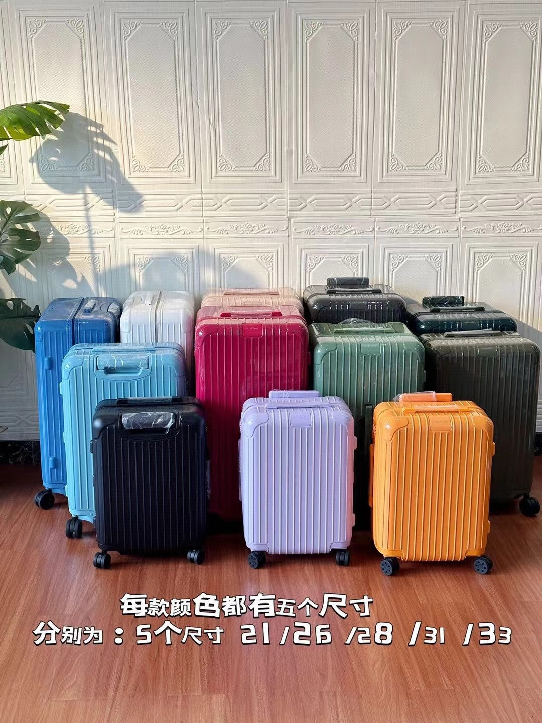 Colorful Hardshell Spinner Luggage Trunk Travel Suitcase