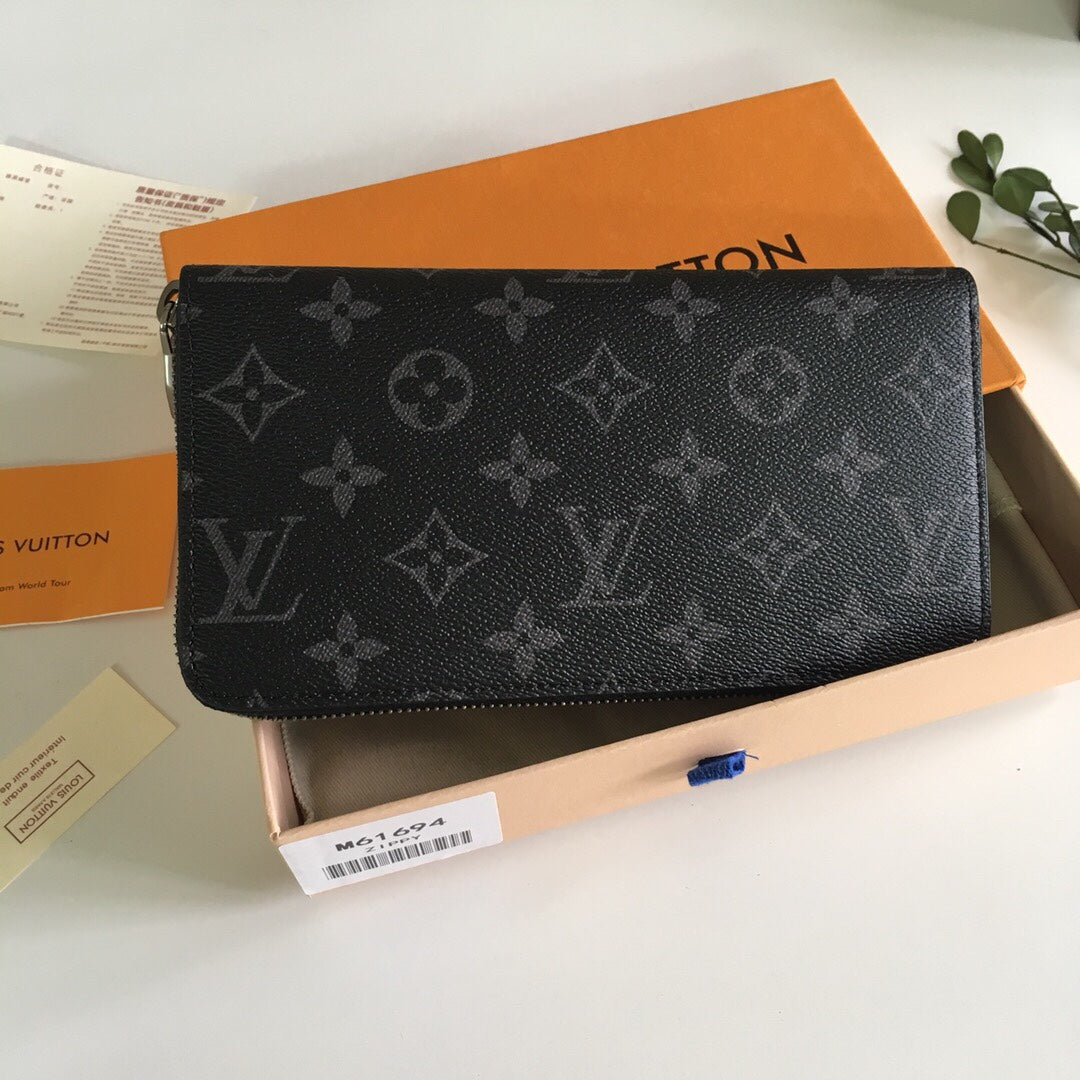 Louis Vuitton Monogram Eclipse Canvas Pouch with Original Box