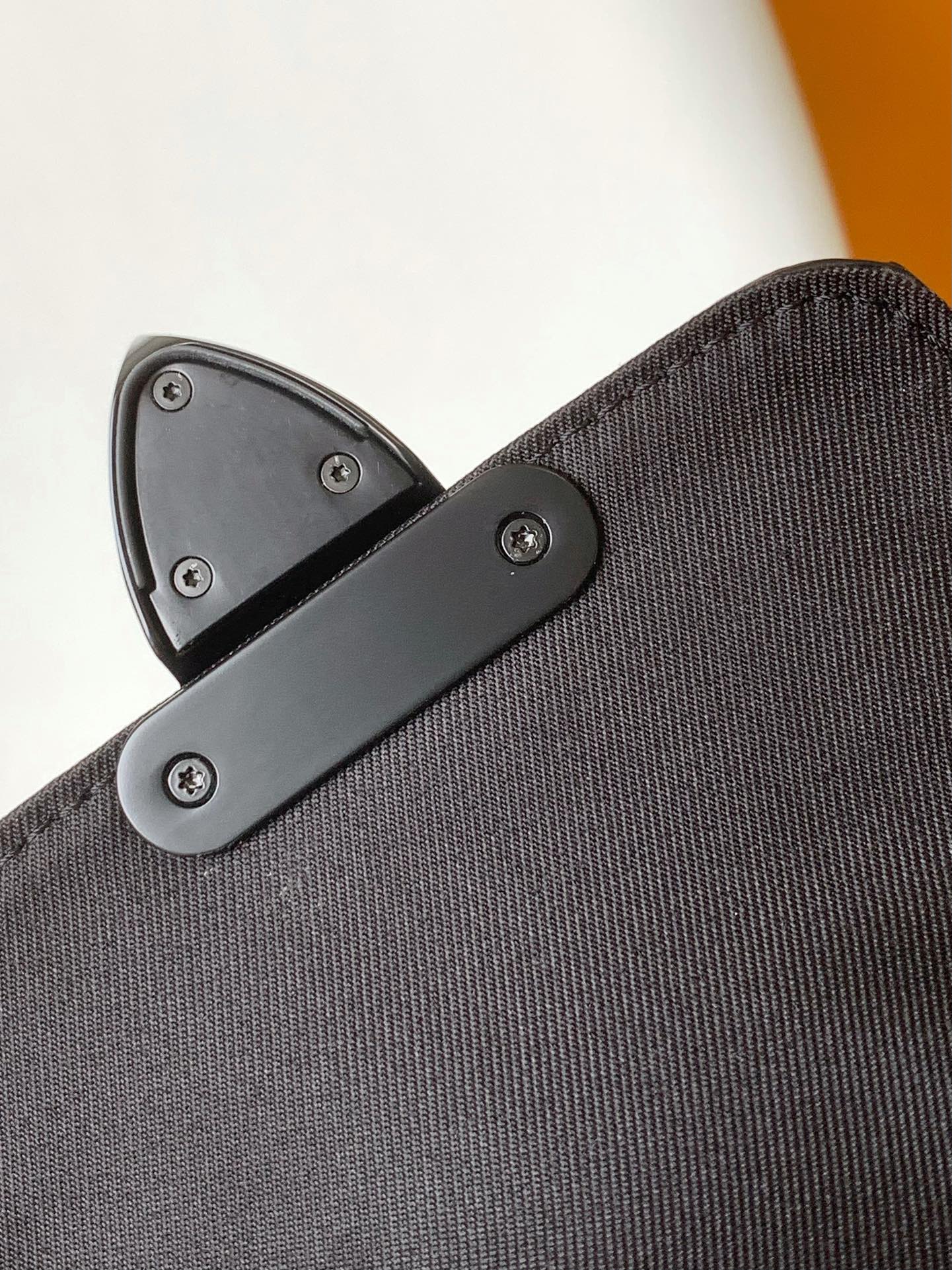 Louis Vuitton Black Monogram Embossed Leather Crossbody Messenger Bag with Strap