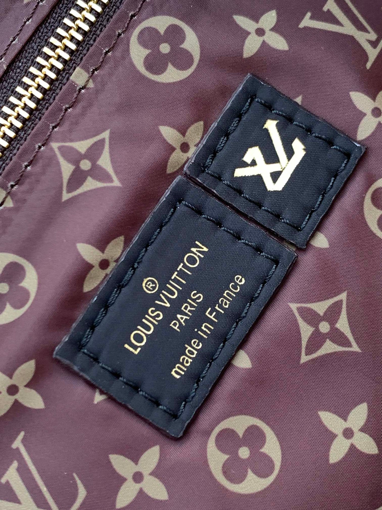 Louis Vuitton Black Quilted Puffer Tote Bag with Monogram Pattern Handles