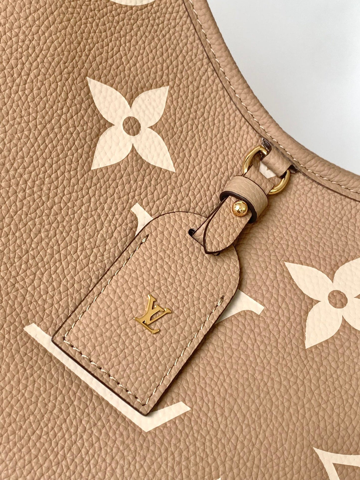 Louis Vuitton Bagatelle Monogram Empreinte Leather Handbag - Turtledove