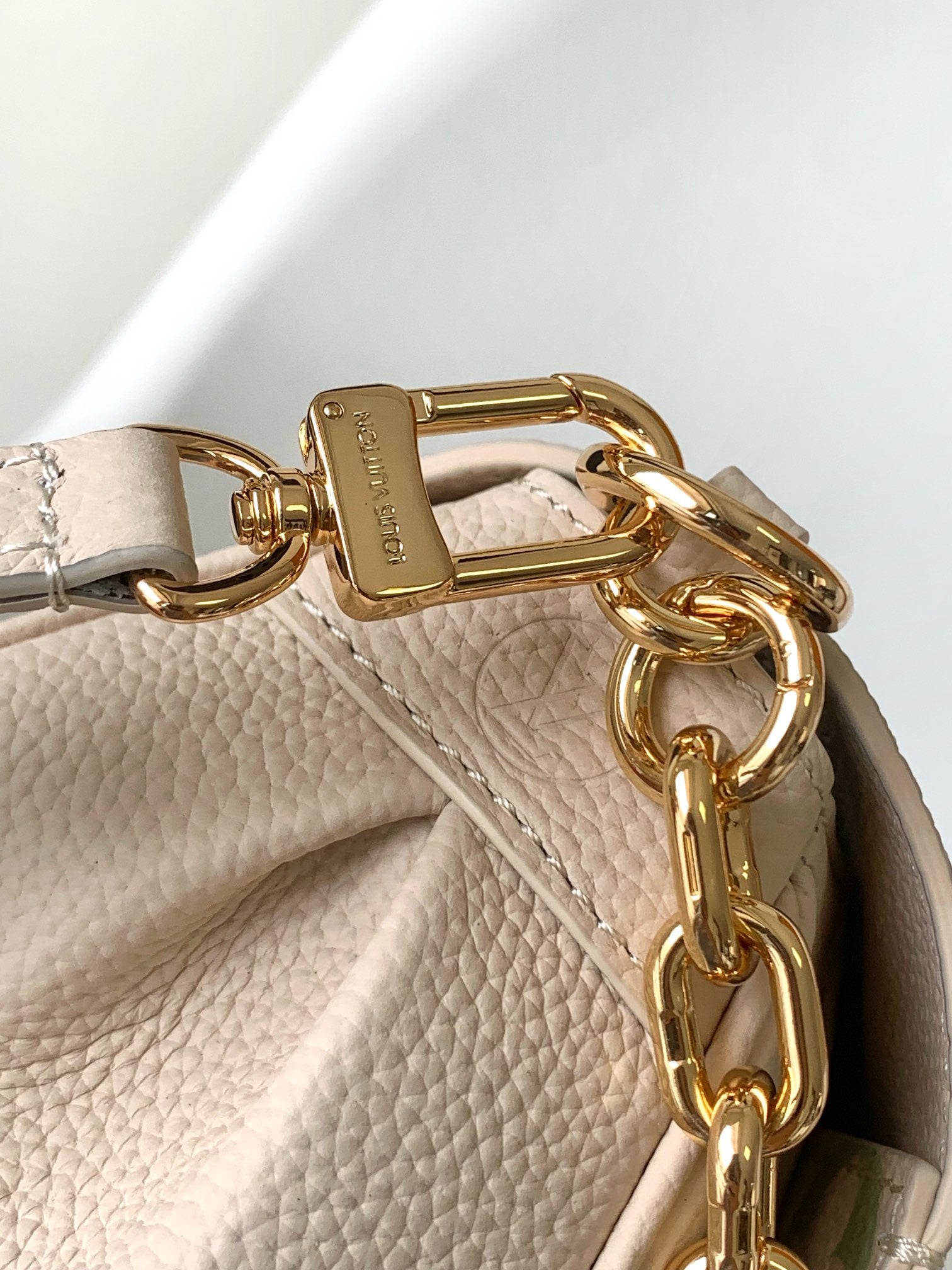 Louis Vuitton Monogram Empreinte Easy Pouch on Strap - Cream &amp; Green
