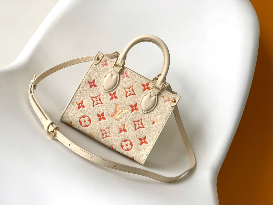 Louis Vuitton Pastel Gradient Monogram Embossed Leather Mini Tote Bag