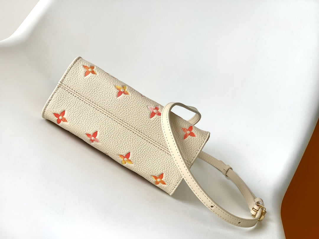 Louis Vuitton Monogram Gradient Petit Sac Plat Mini Tote Bag - Pink/Cream Leather