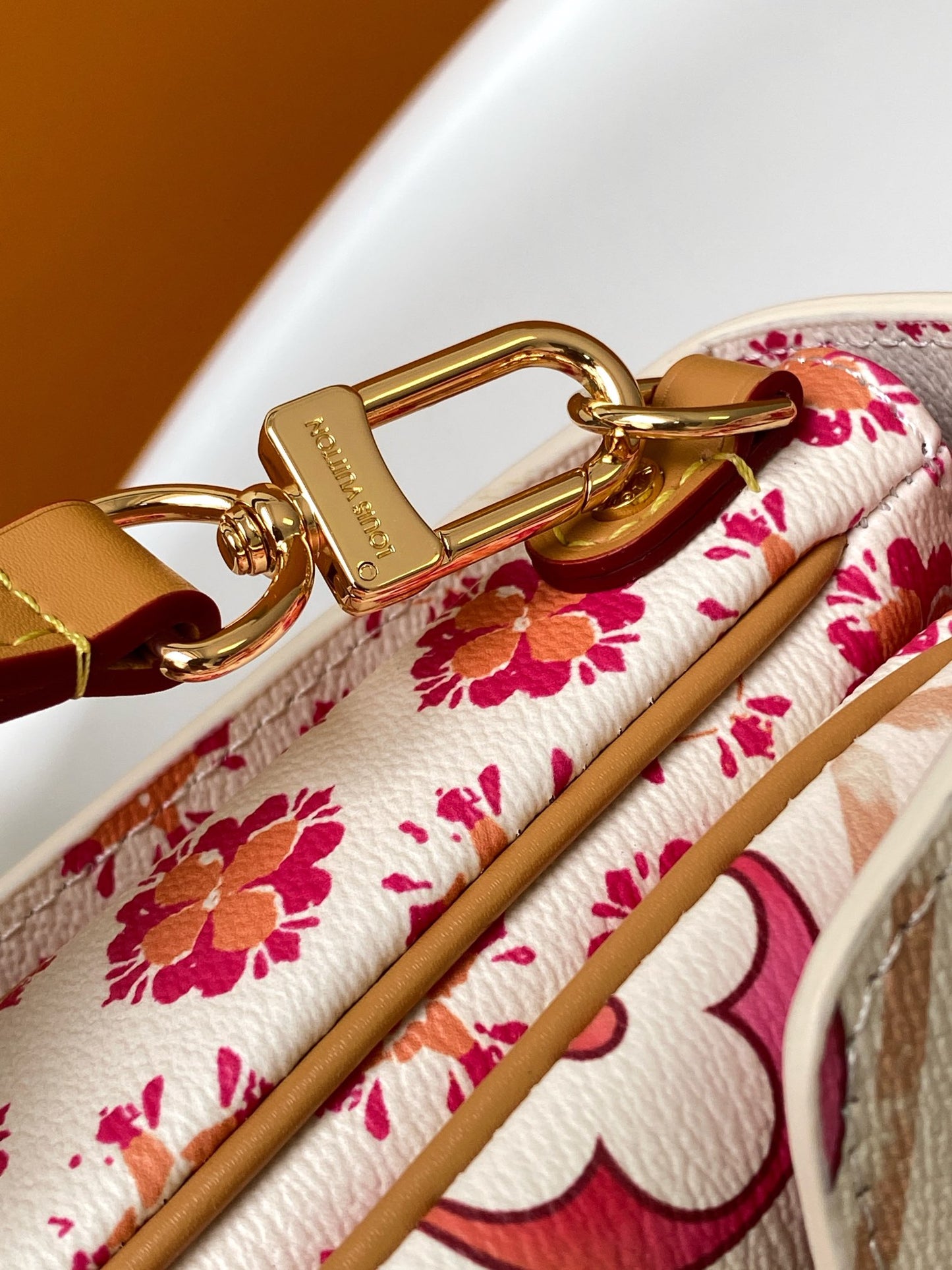 Louis Vuitton Luxury Sunset Gradient Monogram Crossbody Bag with Gold Hardware