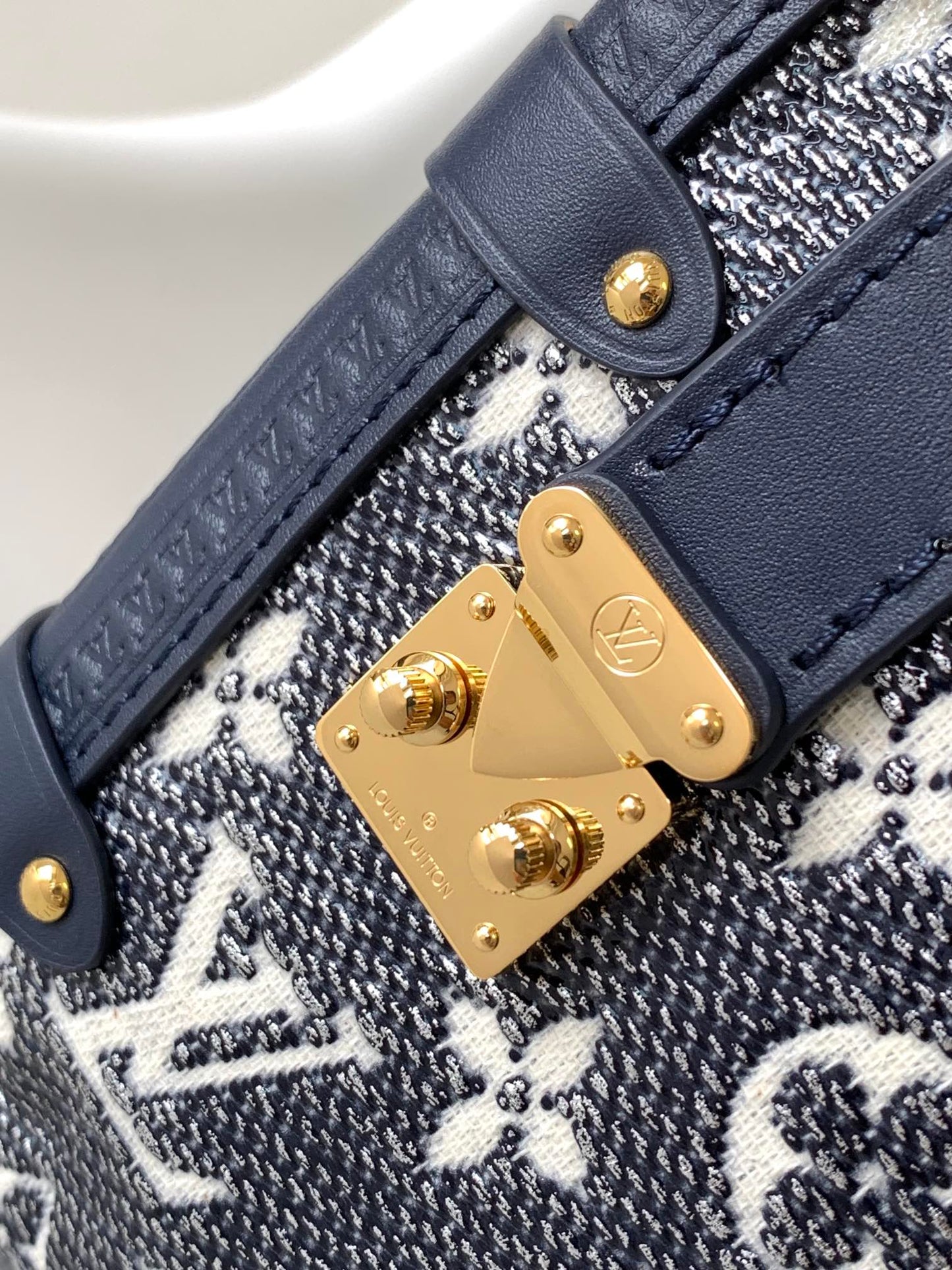 Louis Vuitton Side Trunk Monogram Denim Handbag