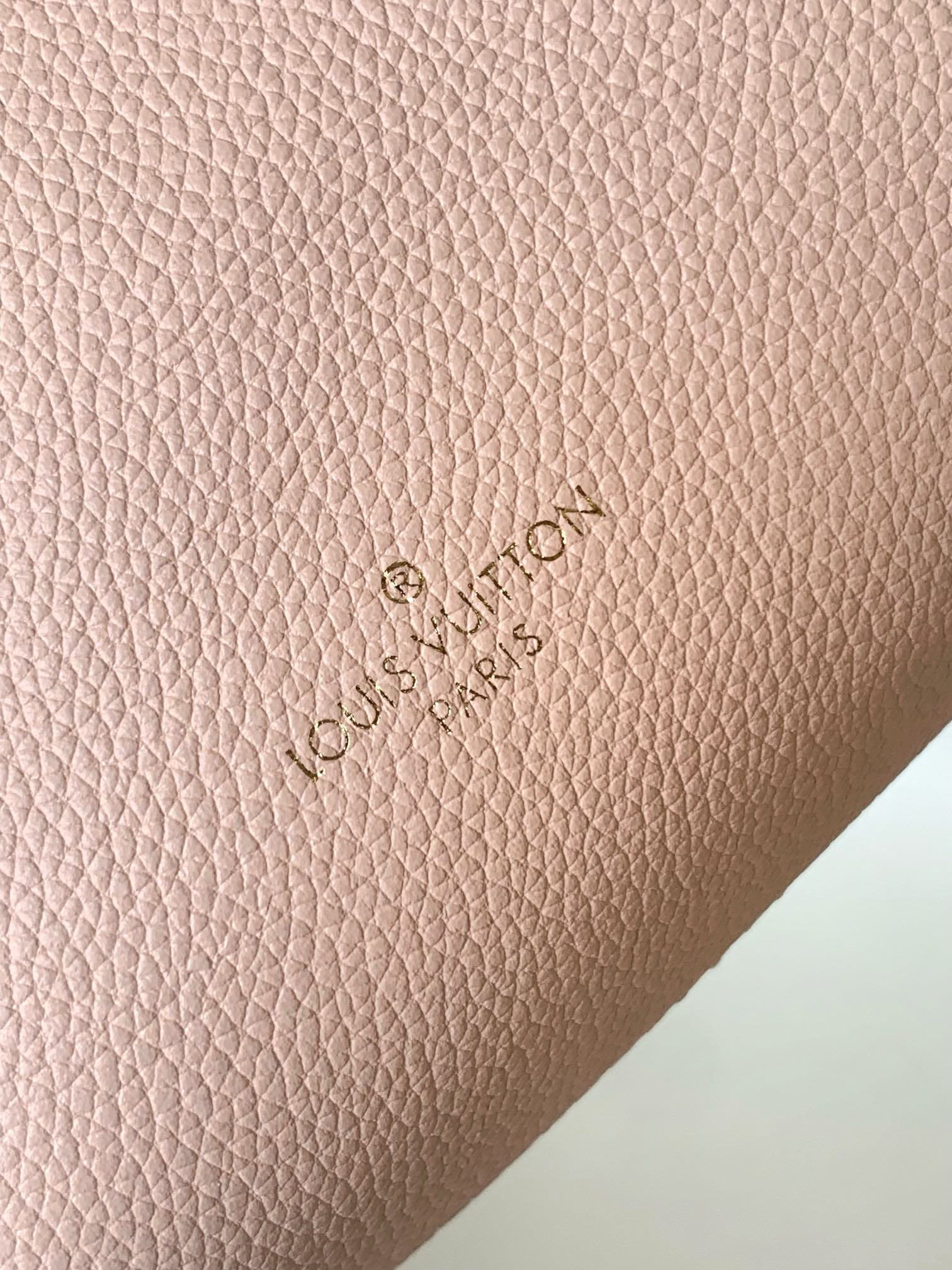 Louis Vuitton Blush Pink Leather Trunk Shoulder Bag with Gold Hardware