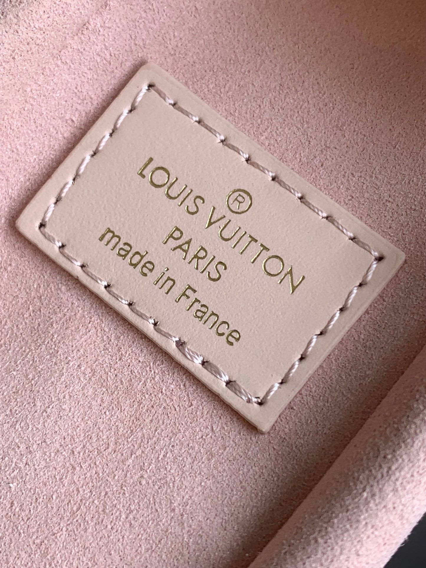 Louis Vuitton Blush Pink Leather Trunk Shoulder Bag with Gold Hardware