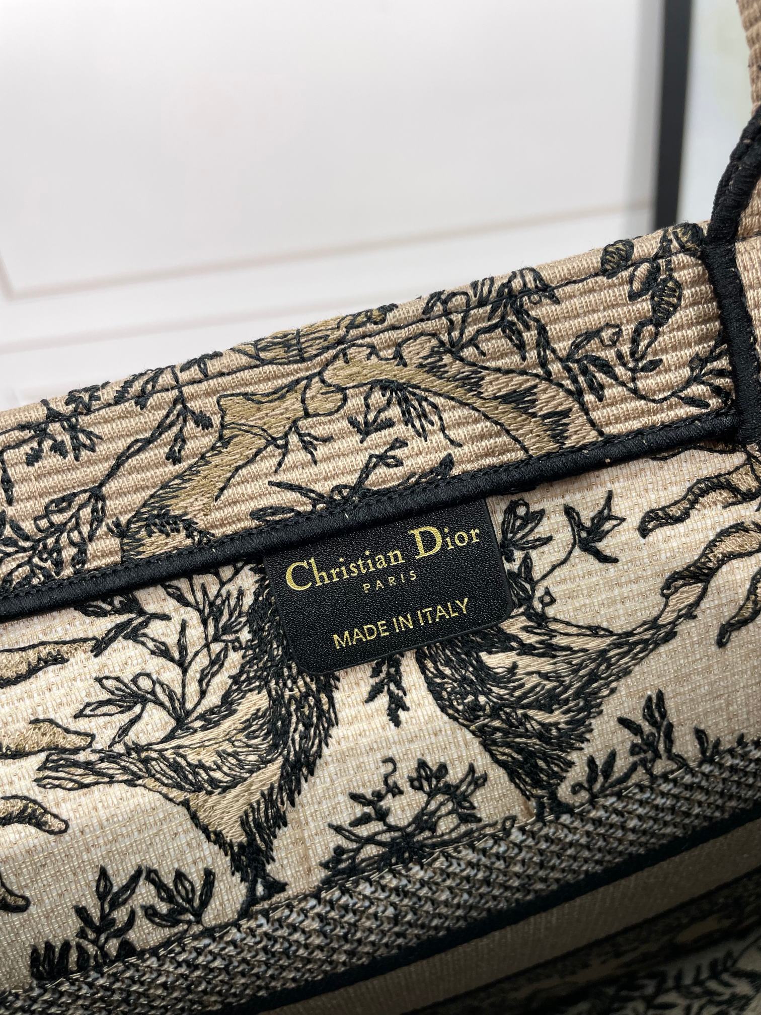 Dior Vintage Celestial Sun Embroidered Canvas Tote Bag