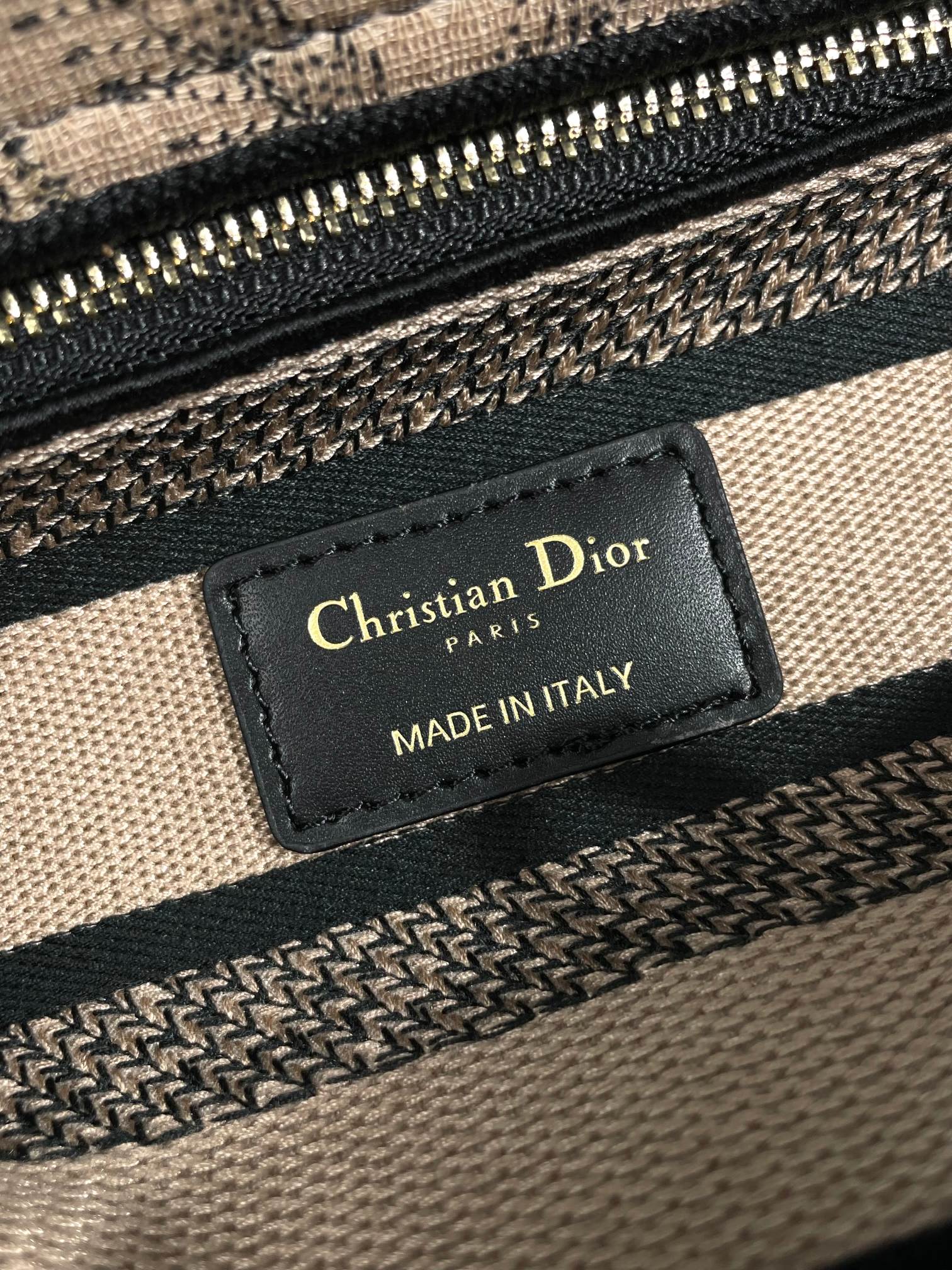 Dior Vintage Celestial Embroidered Canvas Top Handle Shoulder Bag