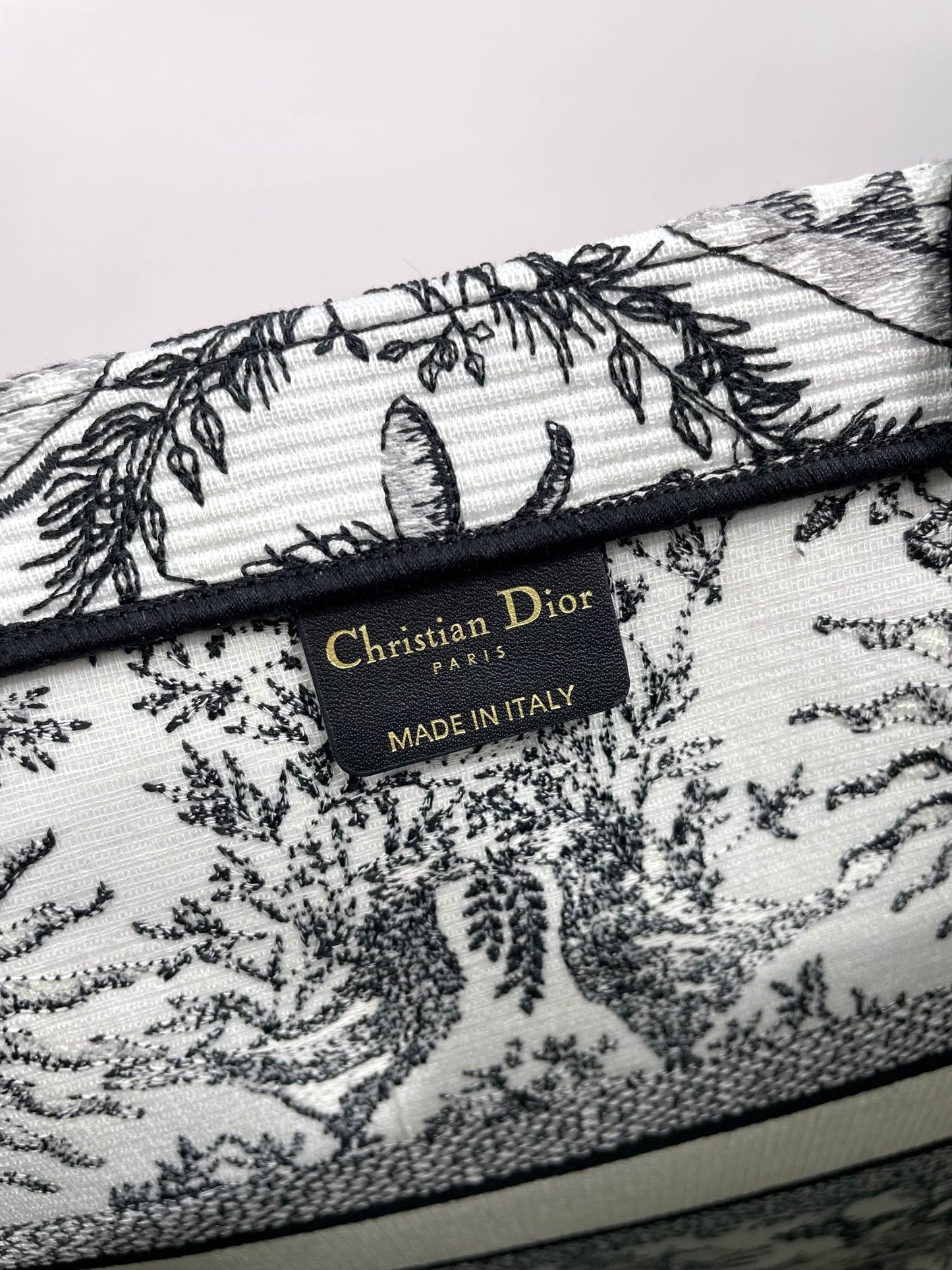 Dior Vintage Celestial Sun Pattern Canvas Top-Handle Tote Bag