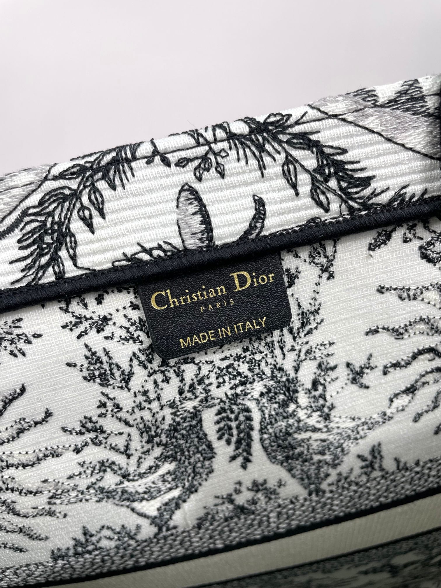 Dior Vintage Celestial Sun Pattern Canvas Top-Handle Tote Bag