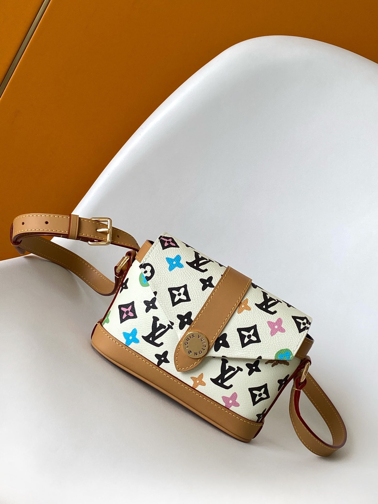 Louis Vuitton Multicolor Monogram Canvas Mini Crossbody Bag with Leather Strap