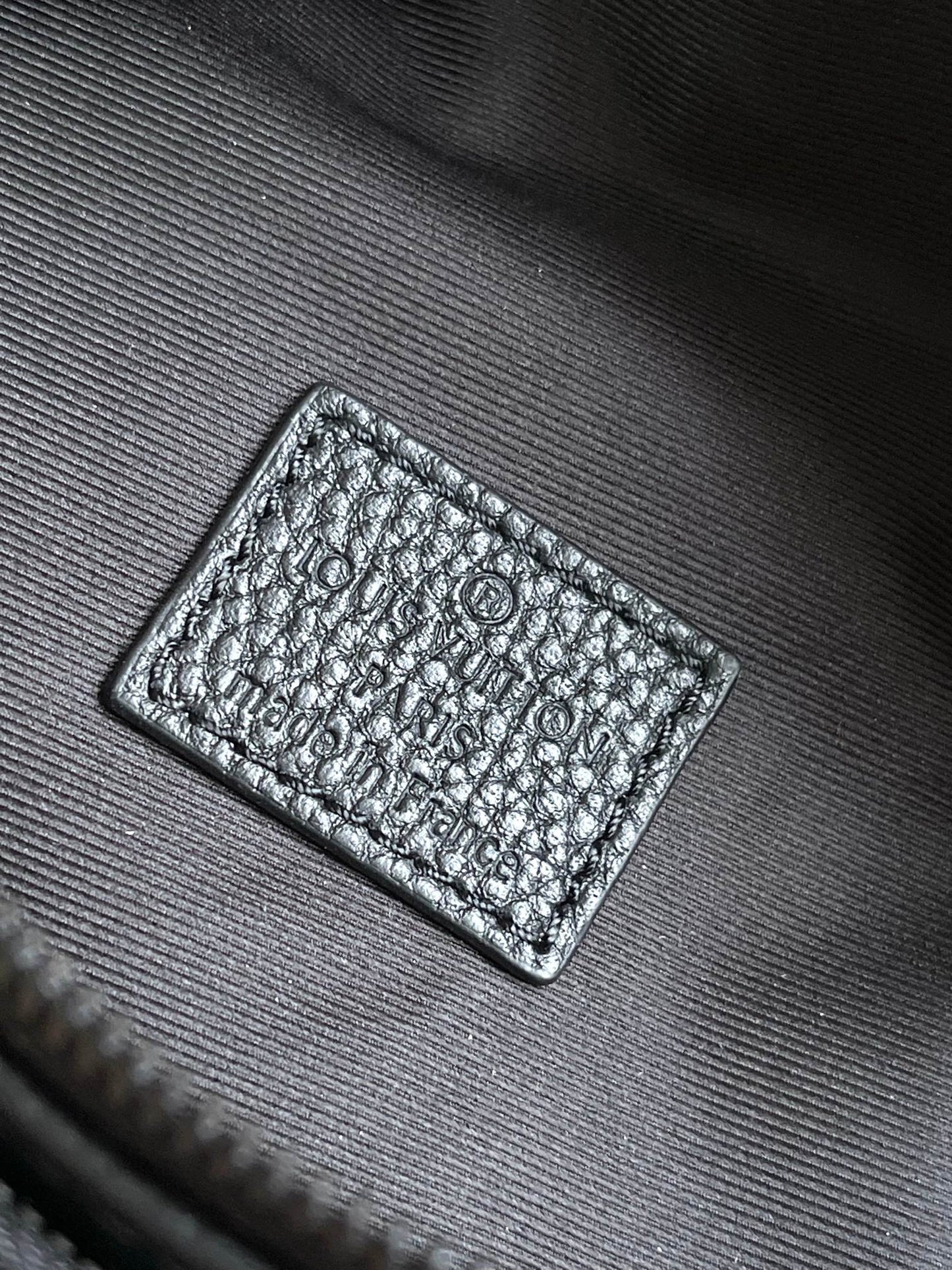 Louis Vuitton Black Embossed Monogram Leather Waist Bag Fanny Pack